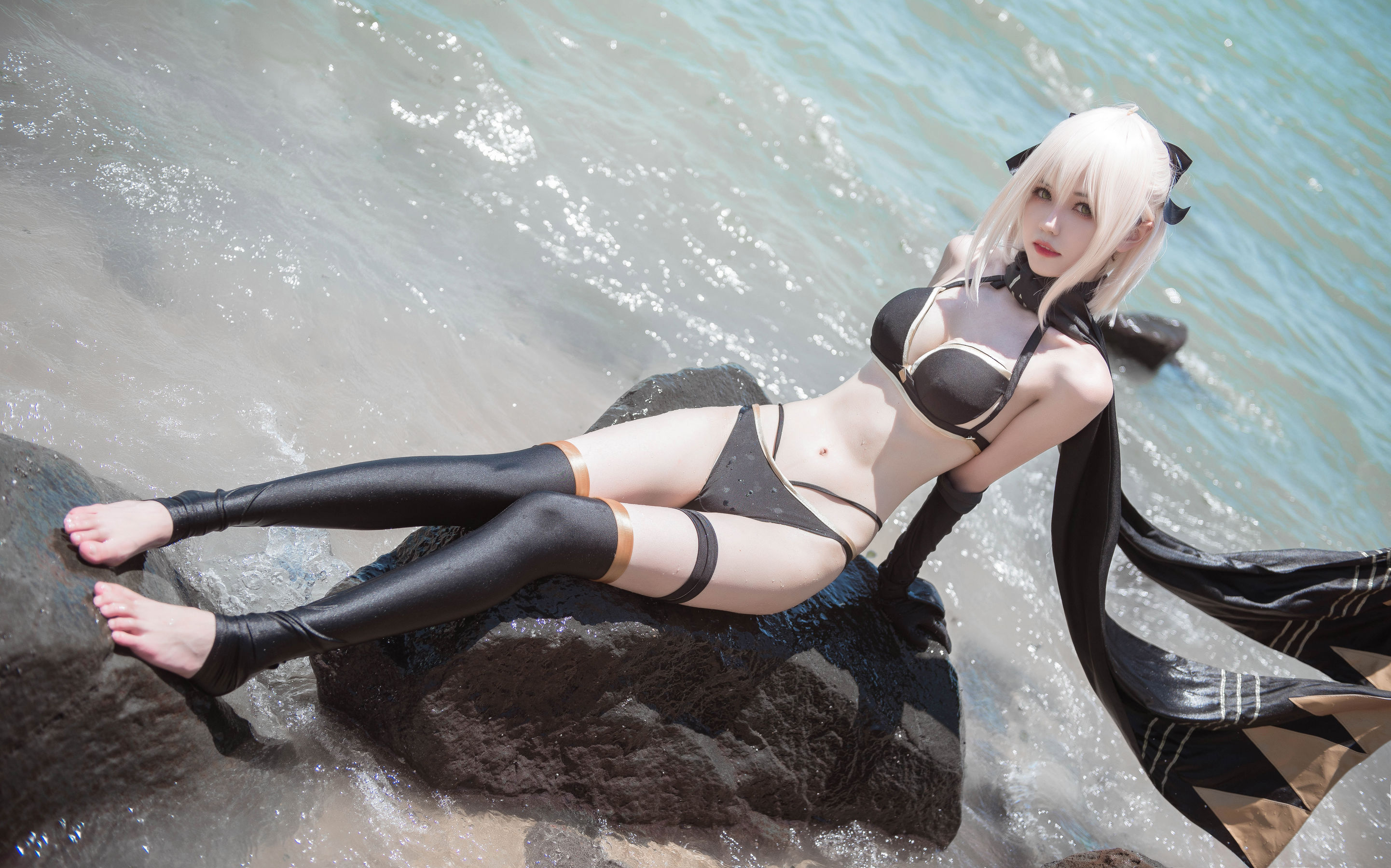 小妖精你的负卿 – 冲田总司泳装 Cosplay-第1张