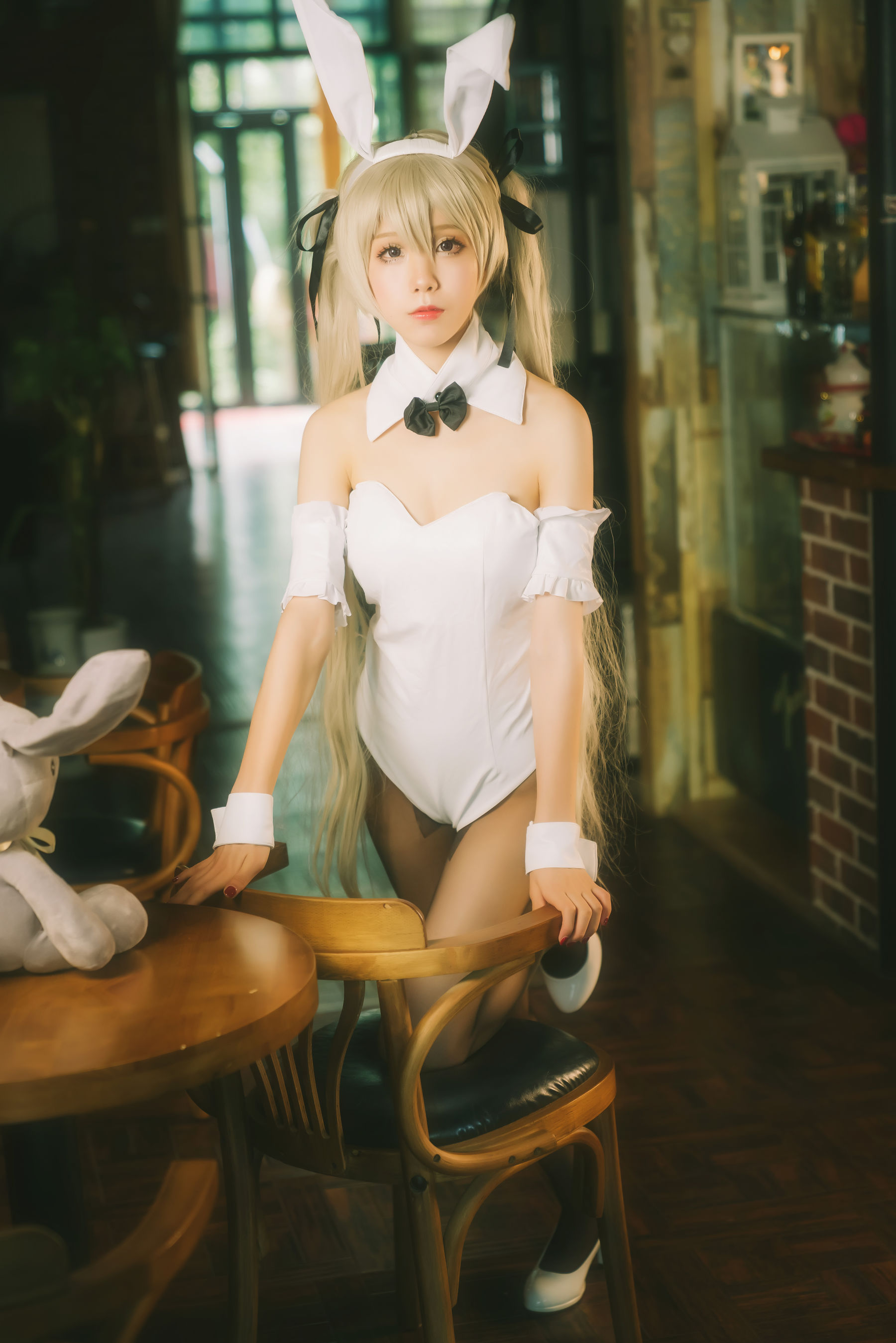 [Cosplay写真] 动漫博主水淼aqua – 穹妹兔女郎 Cosplay-第1张