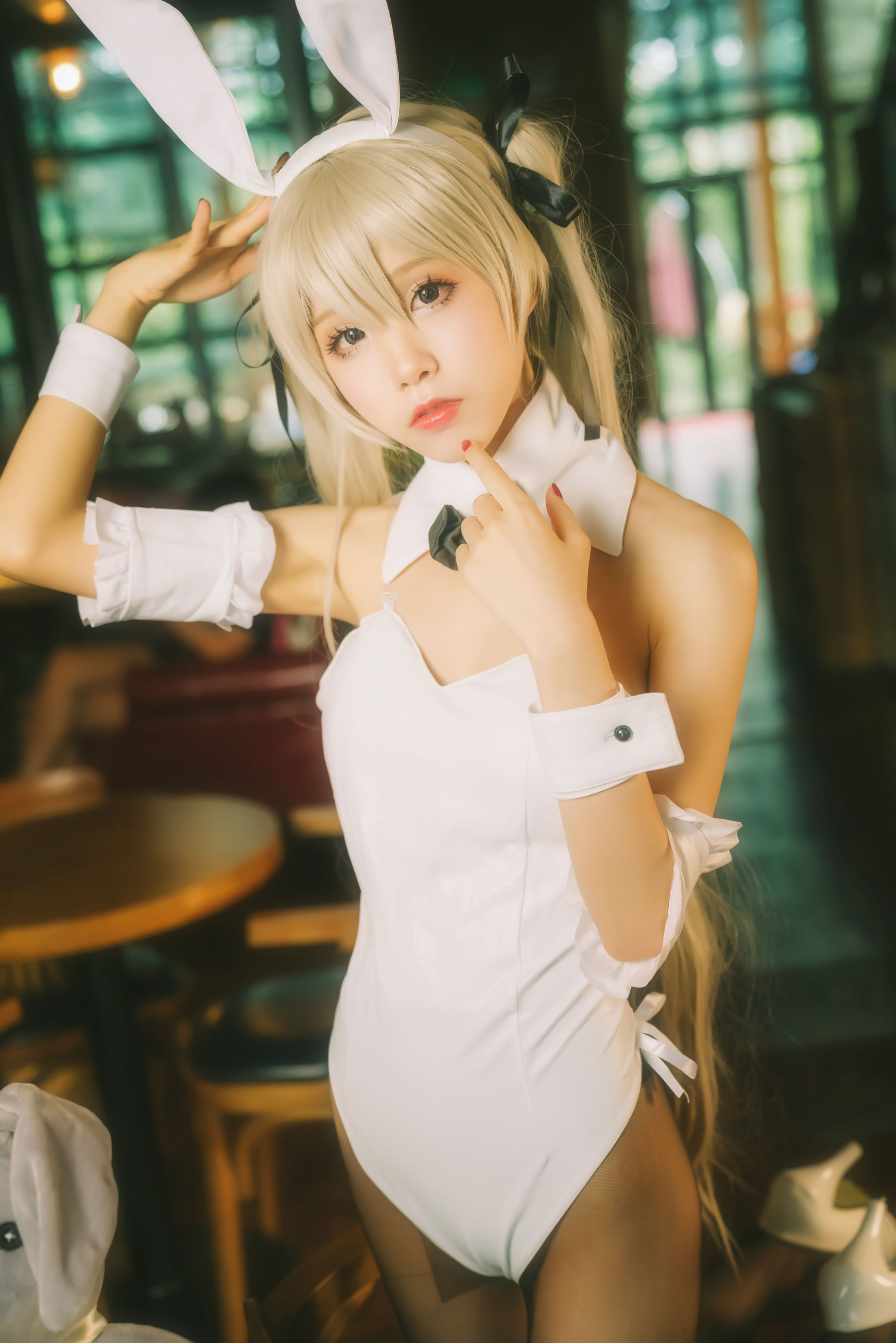 [Cosplay写真] 动漫博主水淼aqua – 穹妹兔女郎 Cosplay-第3张