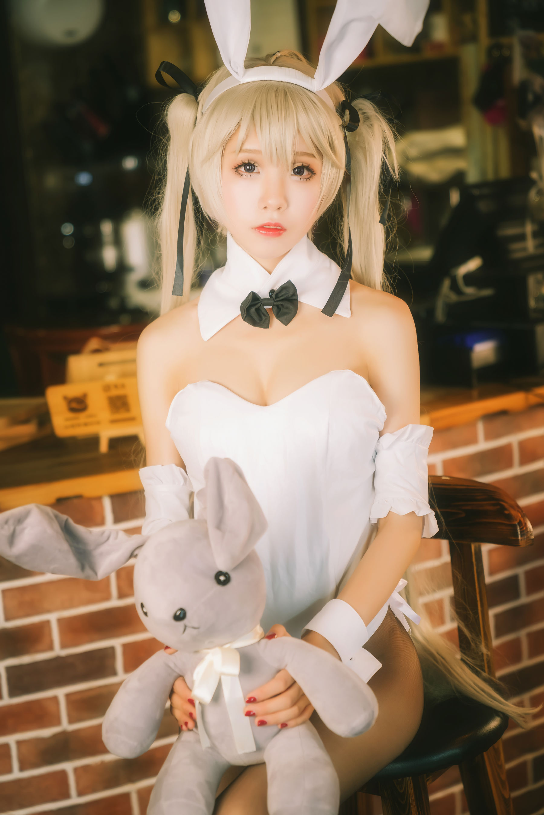 [Cosplay写真] 动漫博主水淼aqua – 穹妹兔女郎 Cosplay-第4张