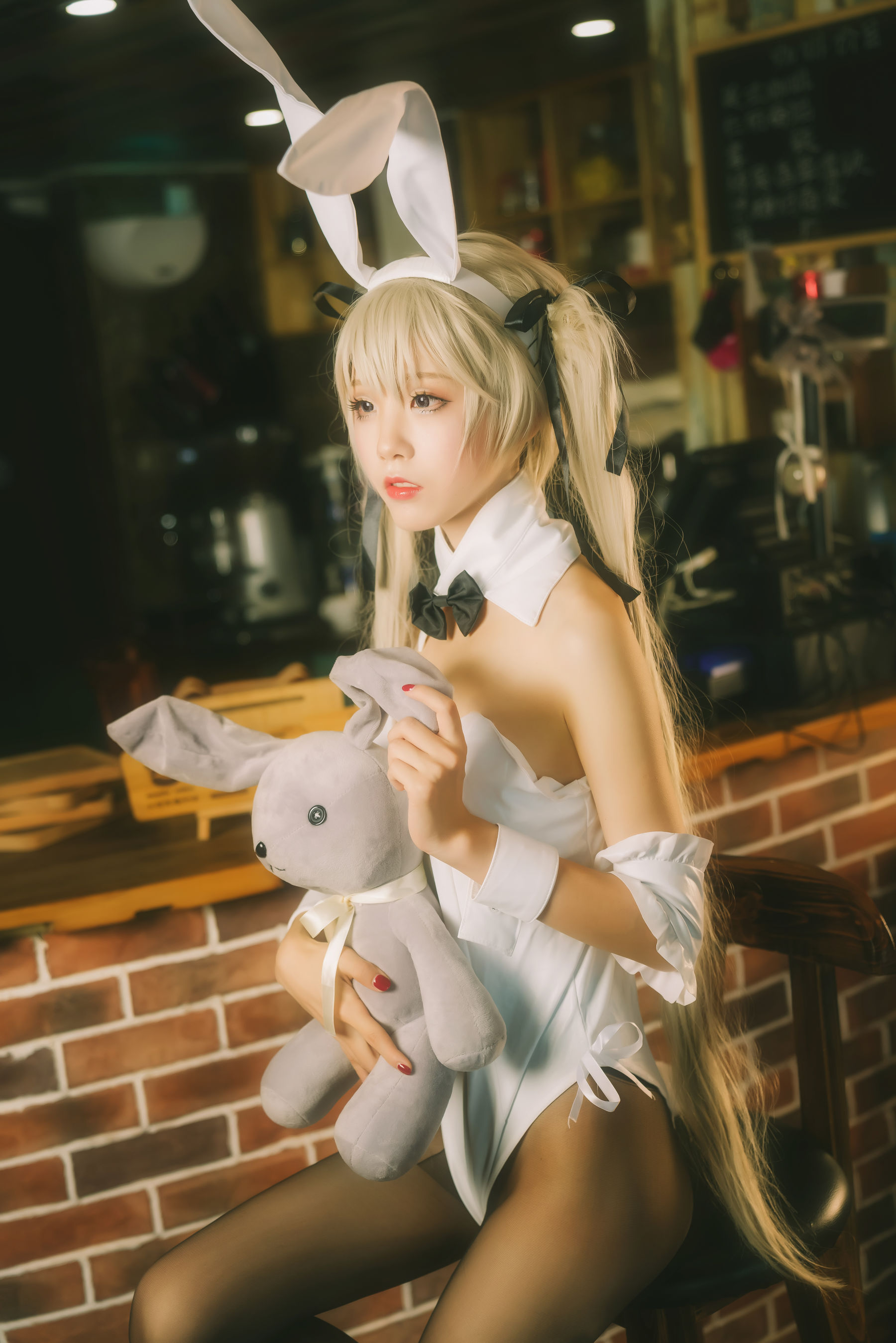 [Cosplay写真] 动漫博主水淼aqua – 穹妹兔女郎 Cosplay-第9张