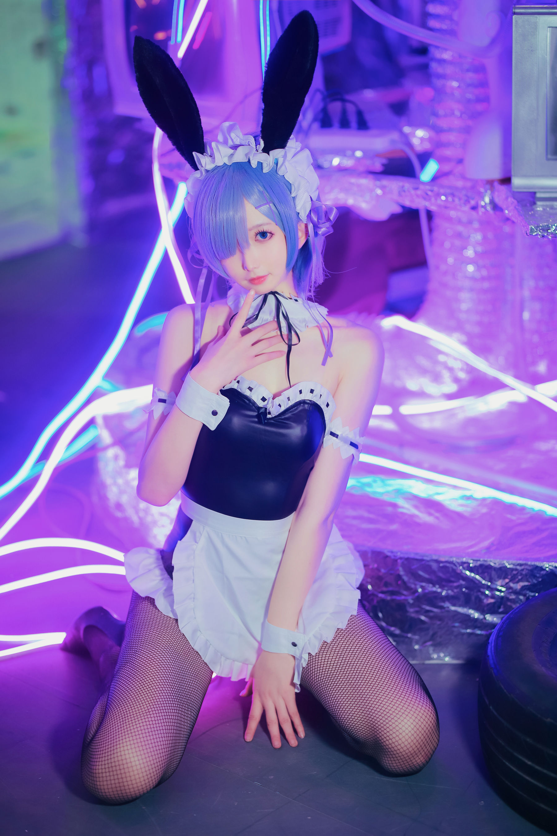 动漫博主封疆疆v – 蕾姆兔女郎 Cosplay-第16张