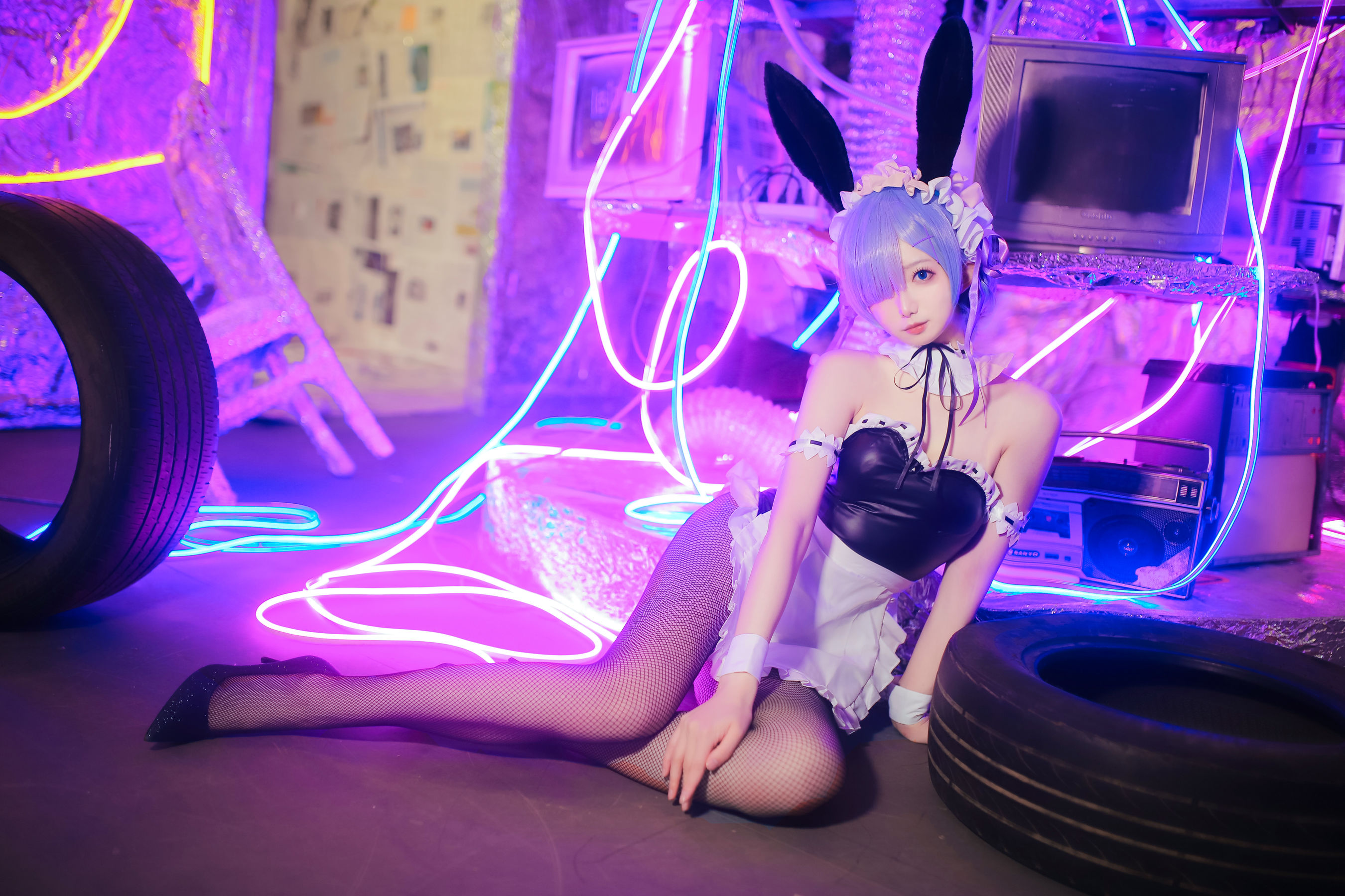 动漫博主封疆疆v – 蕾姆兔女郎 Cosplay-第18张