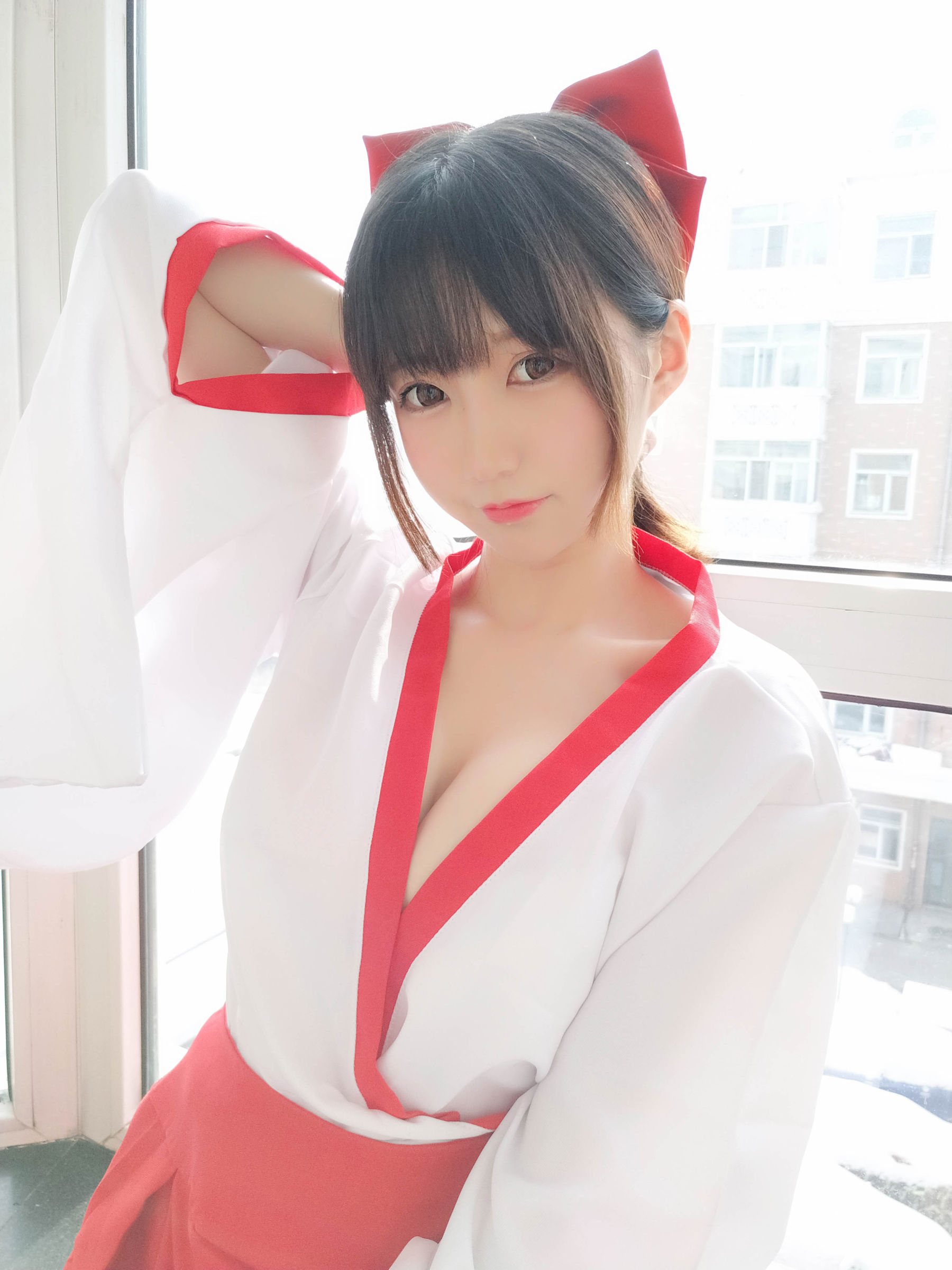NAGISA魔物喵[fantia] かわいい巫女さん!!(′@｀)@ Cosplay-第1张