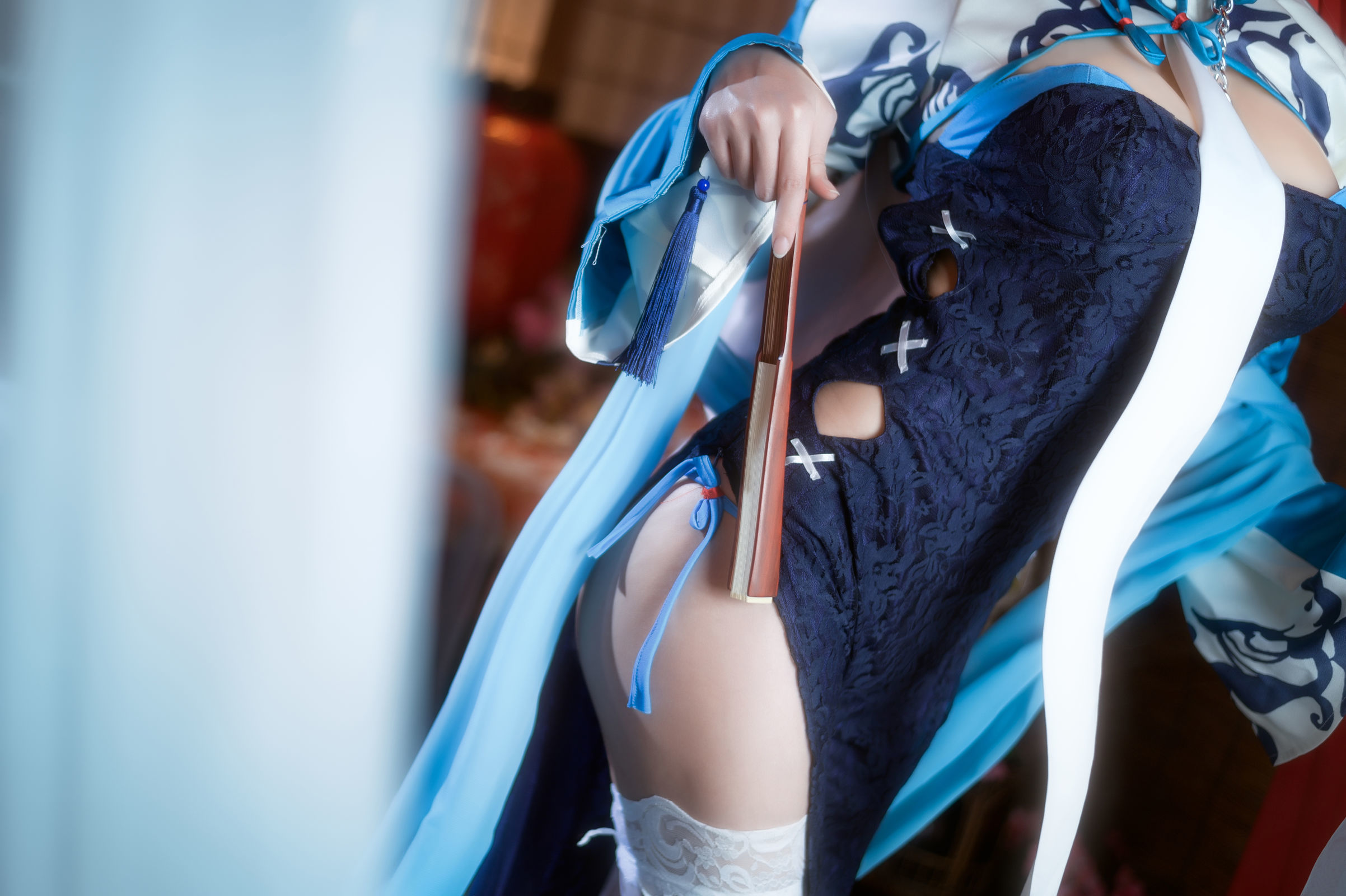 [萝莉COS] 鳗鱼霏儿 – 碧蓝华裳 贝姐 Cosplay-第5张