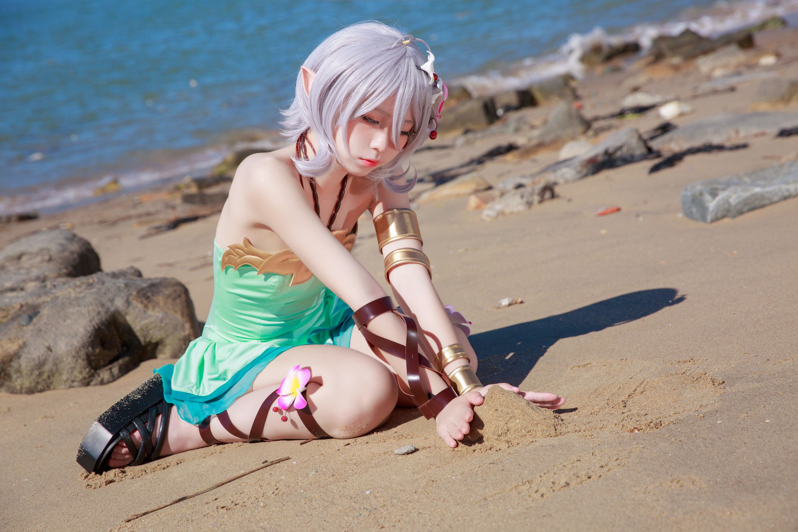 动漫博主G44不会受伤 – 可可萝 泳衣 Cosplay-第4张