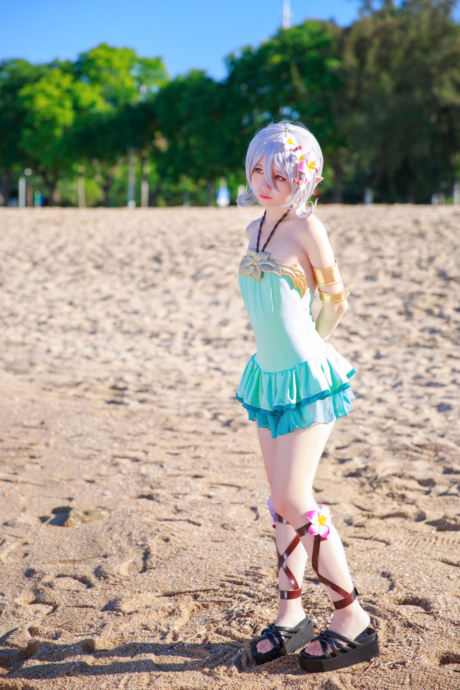 动漫博主G44不会受伤 – 可可萝 泳衣 Cosplay-第5张