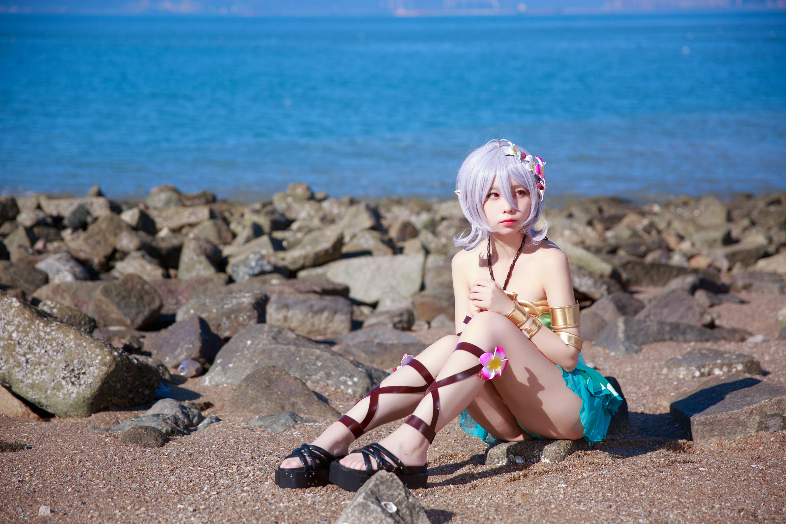 动漫博主G44不会受伤 – 可可萝 泳衣 Cosplay-第11张