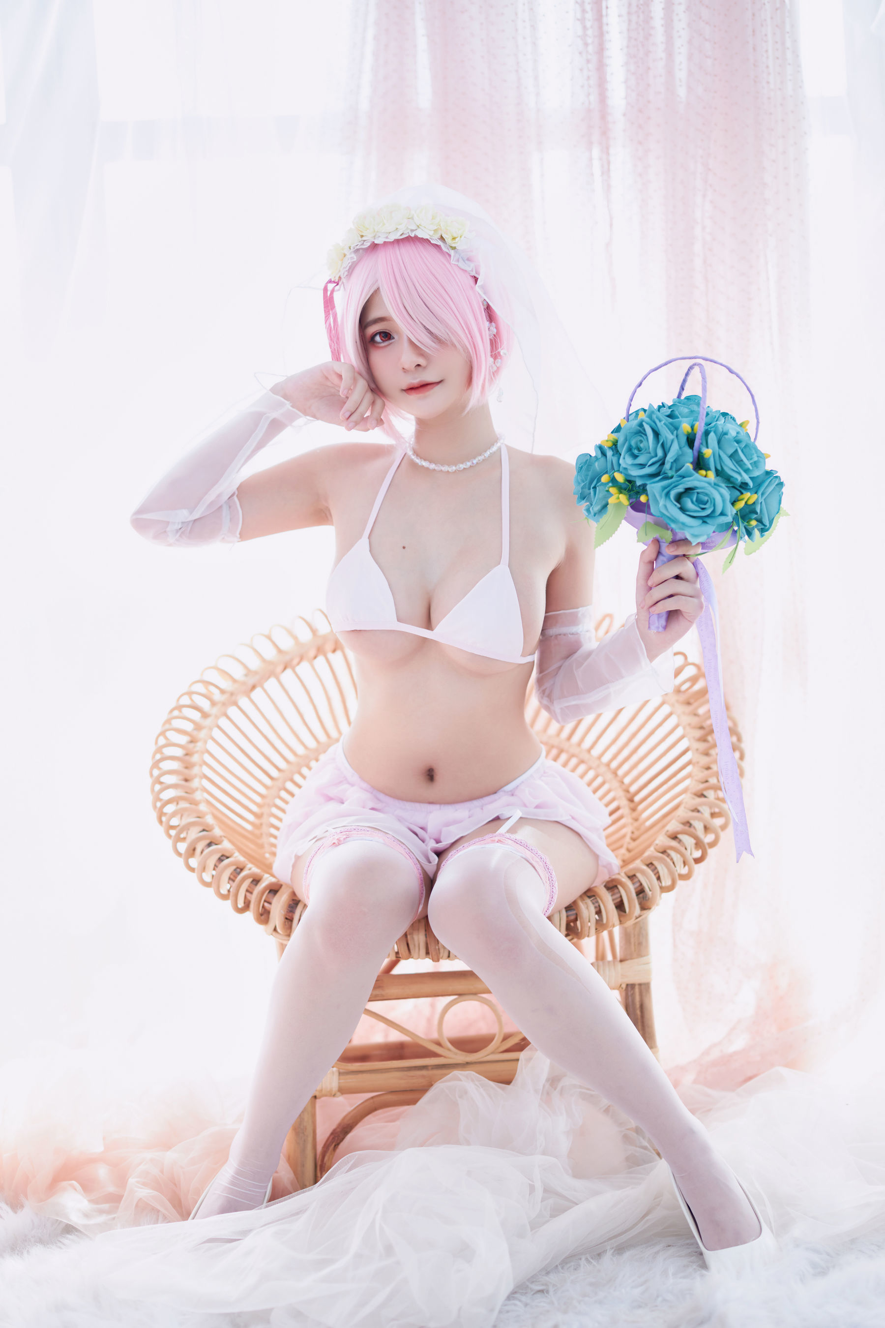 Azami – 蕾姆婚纱 Cosplay-第2张