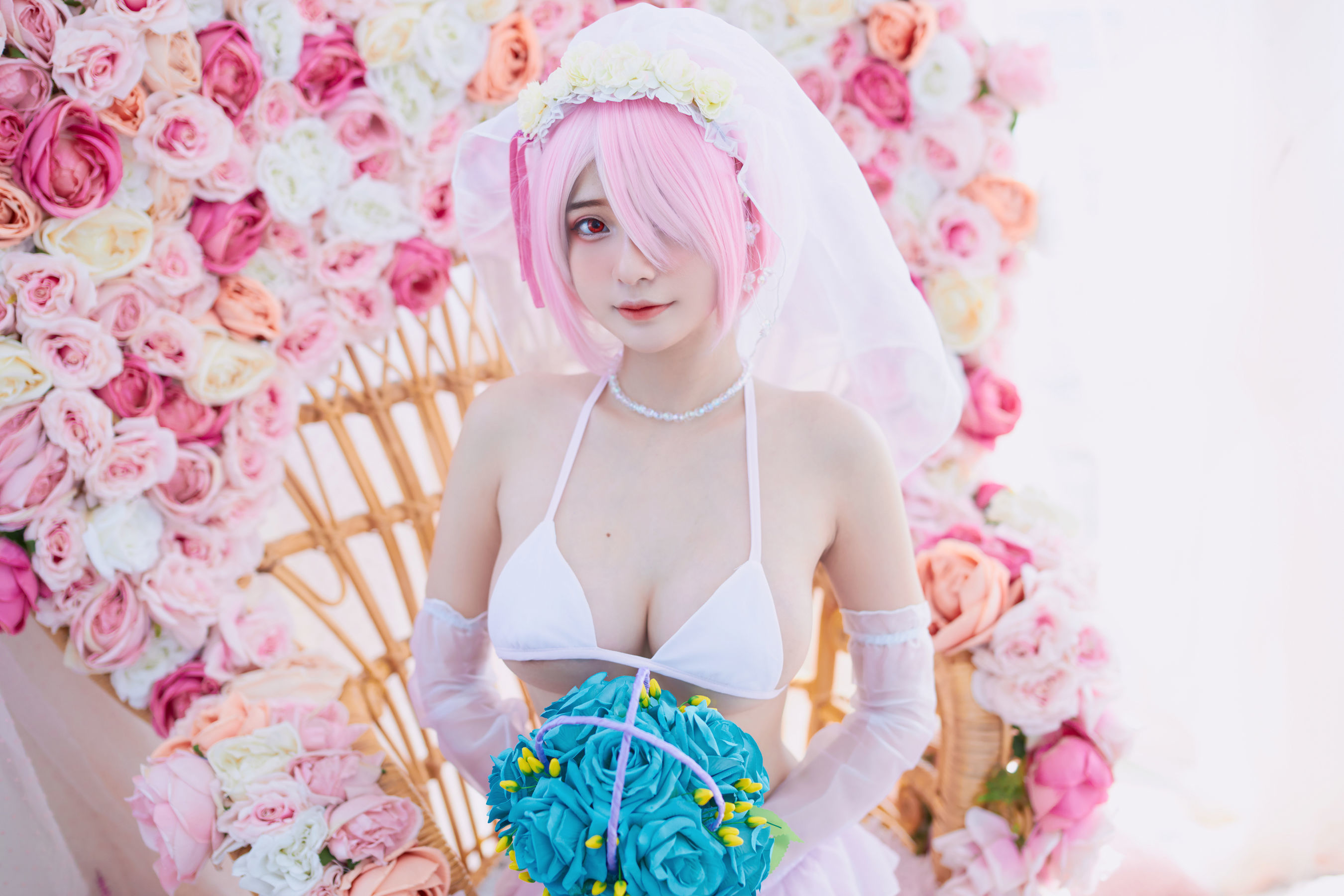 Azami – 蕾姆婚纱 Cosplay-第3张