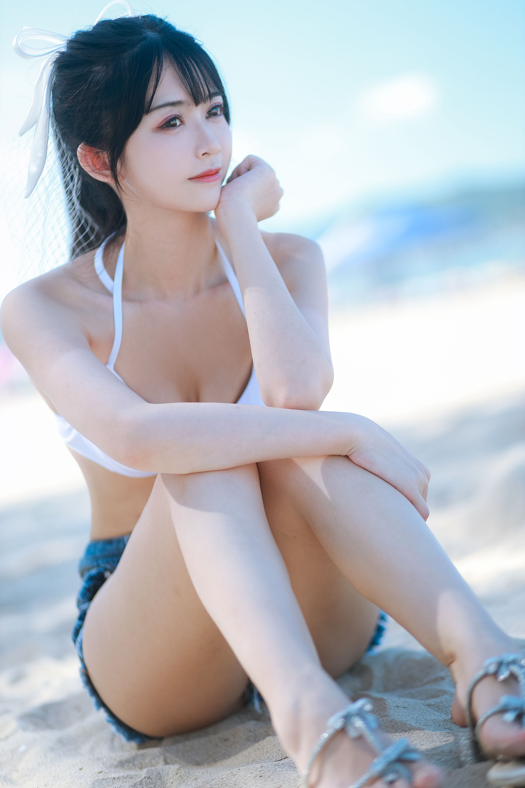 超人气Coser鳗鱼霏儿 – 海边 Cosplay-第1张