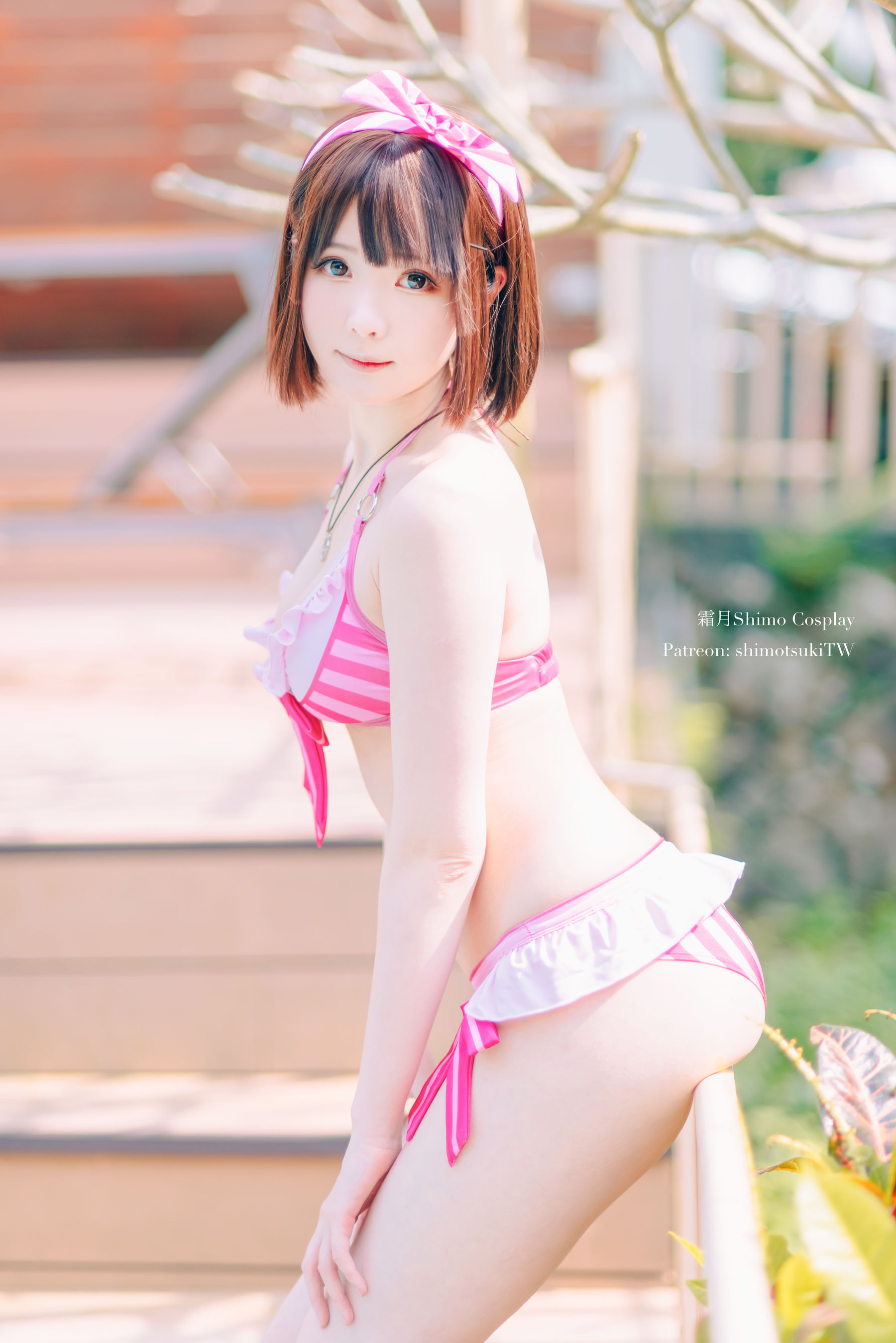 微博妹纸霜月shimo – 加藤惠泳衣 Cosplay-第1张