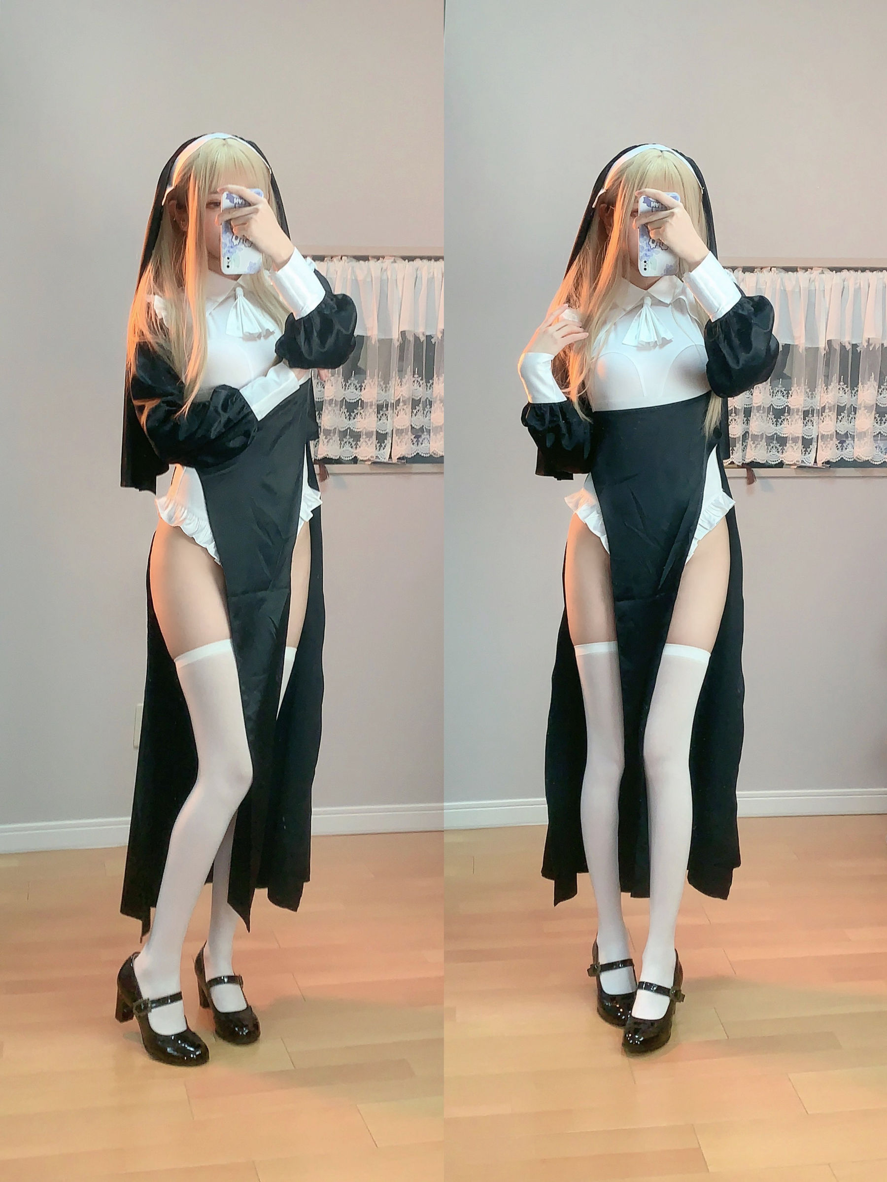 千阳(ちよ) – 修女 Cosplay-第4张