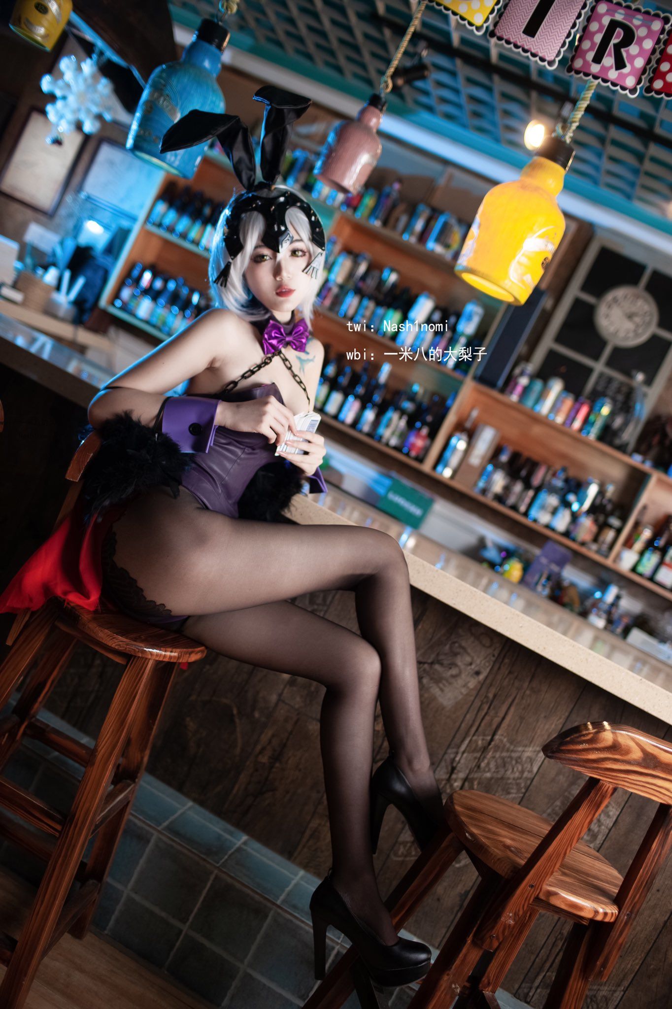 一米八的大梨子 – 黑贞兔女郎 Cosplay-第1张