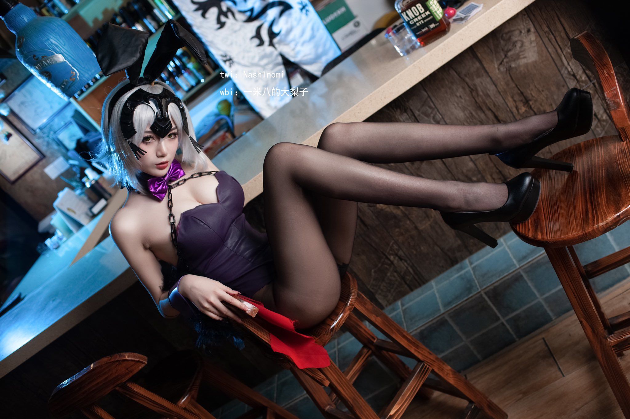 一米八的大梨子 – 黑贞兔女郎 Cosplay-第3张