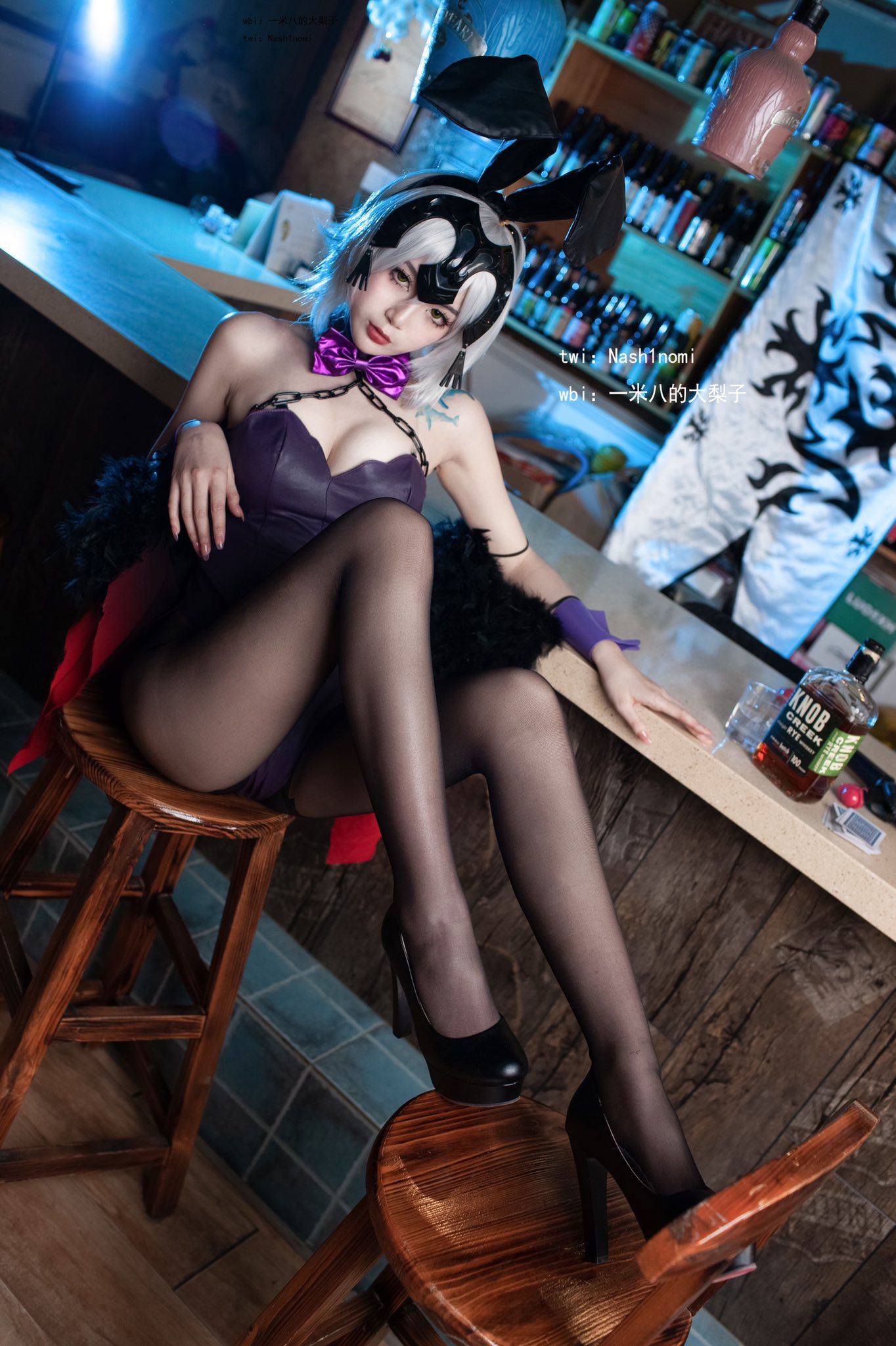 一米八的大梨子 – 黑贞兔女郎 Cosplay-第5张