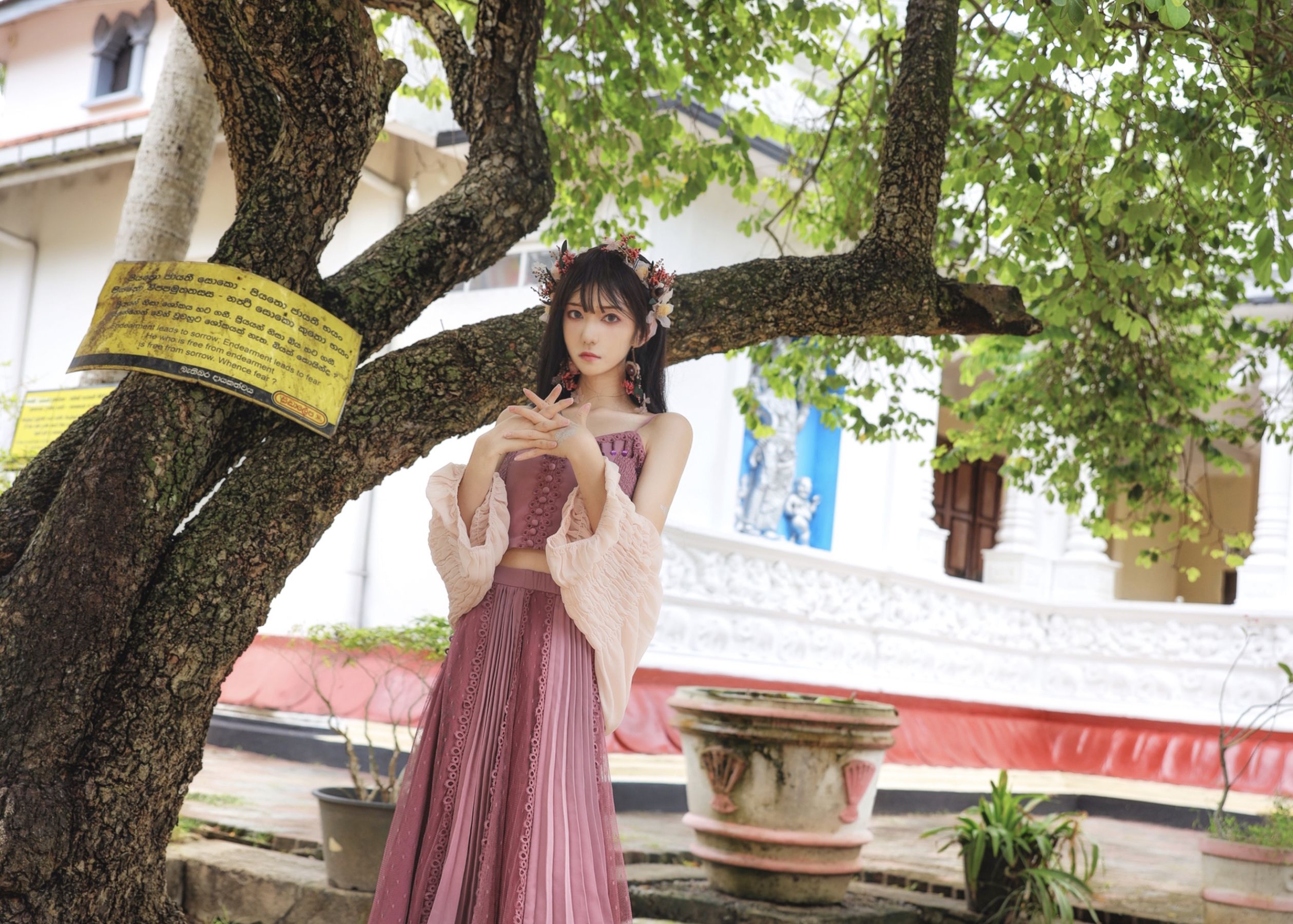 [Cosplay写真] 动漫博主南桃Momoko – 紫日常 Cosplay-第1张