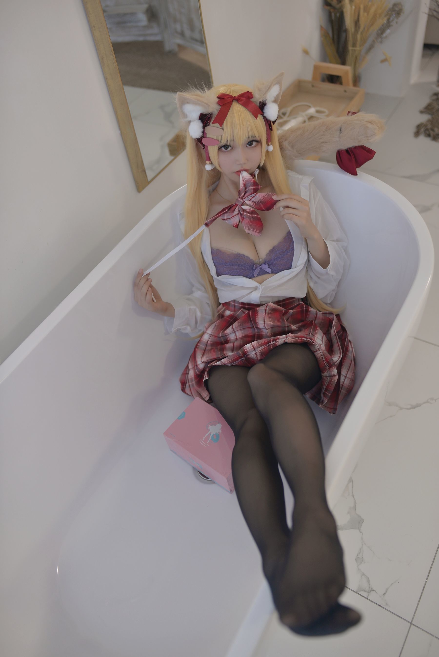 Cos小姐姐雪琪 – 千岛酱猫耳 Cosplay-第1张