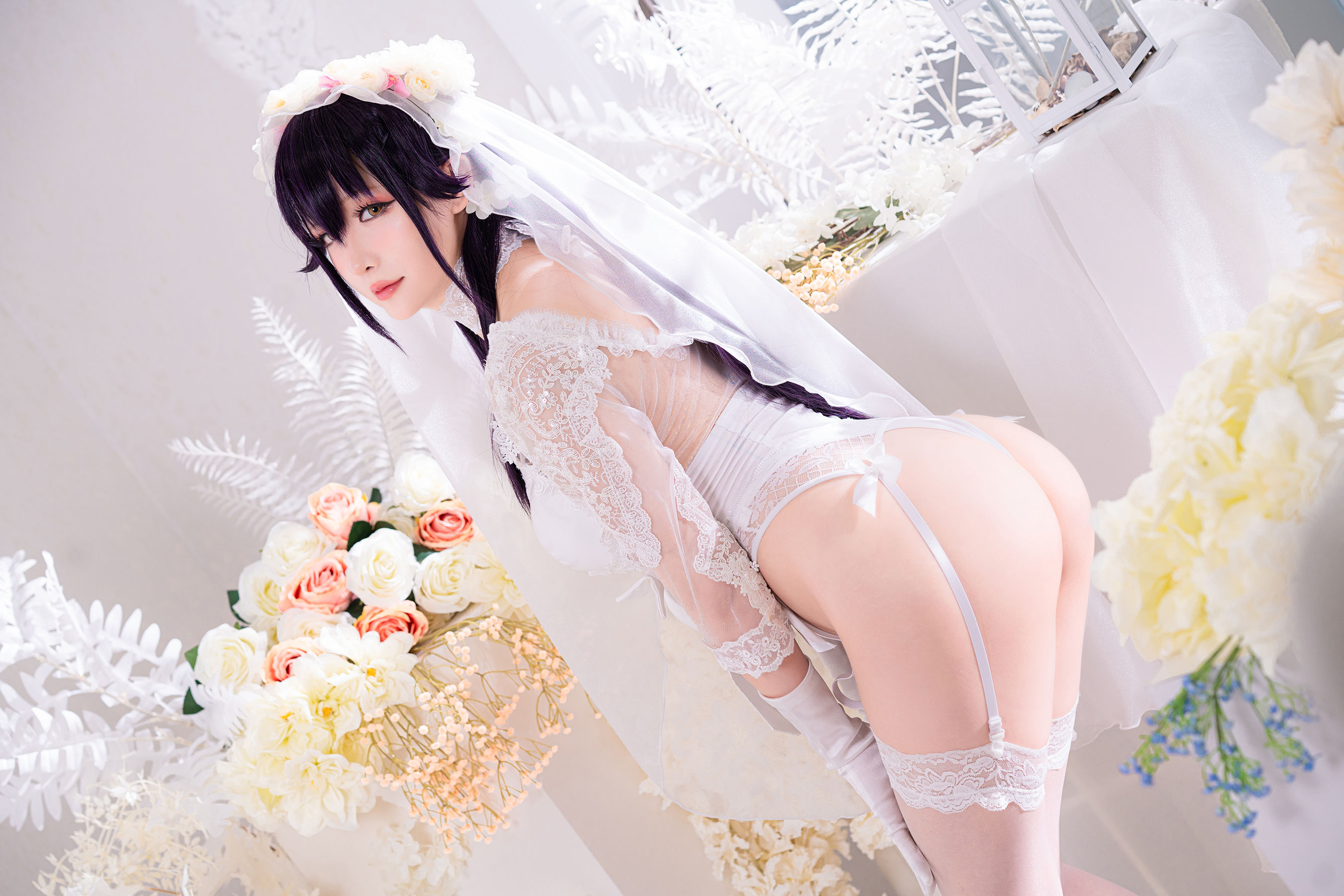 Coser小姐姐星之迟迟 – 纯白と漆黑《吾妻》 Cosplay-第6张