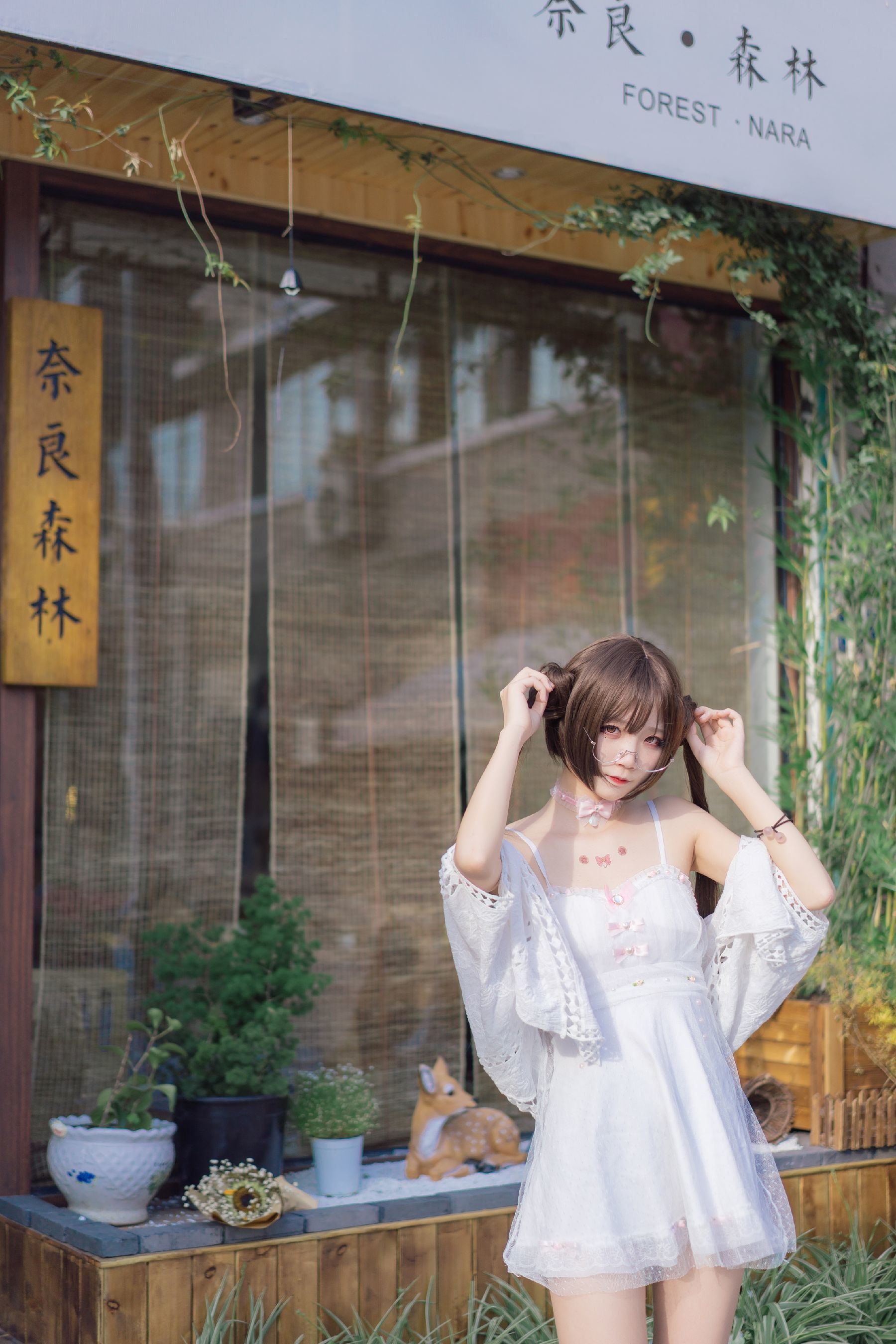 清纯少女五更百鬼 日常 双马尾 Cosplay-第8张