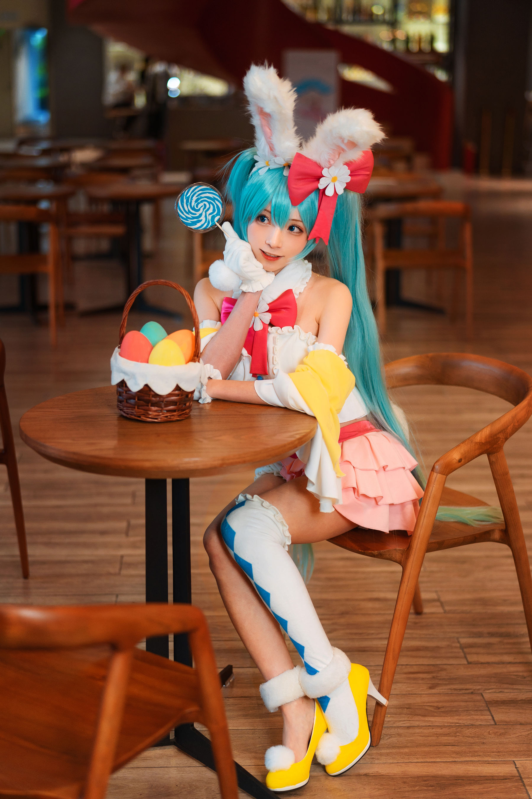 动漫博主Kitaro_绮太郎 – 初音兔女郎 Cosplay-第2张