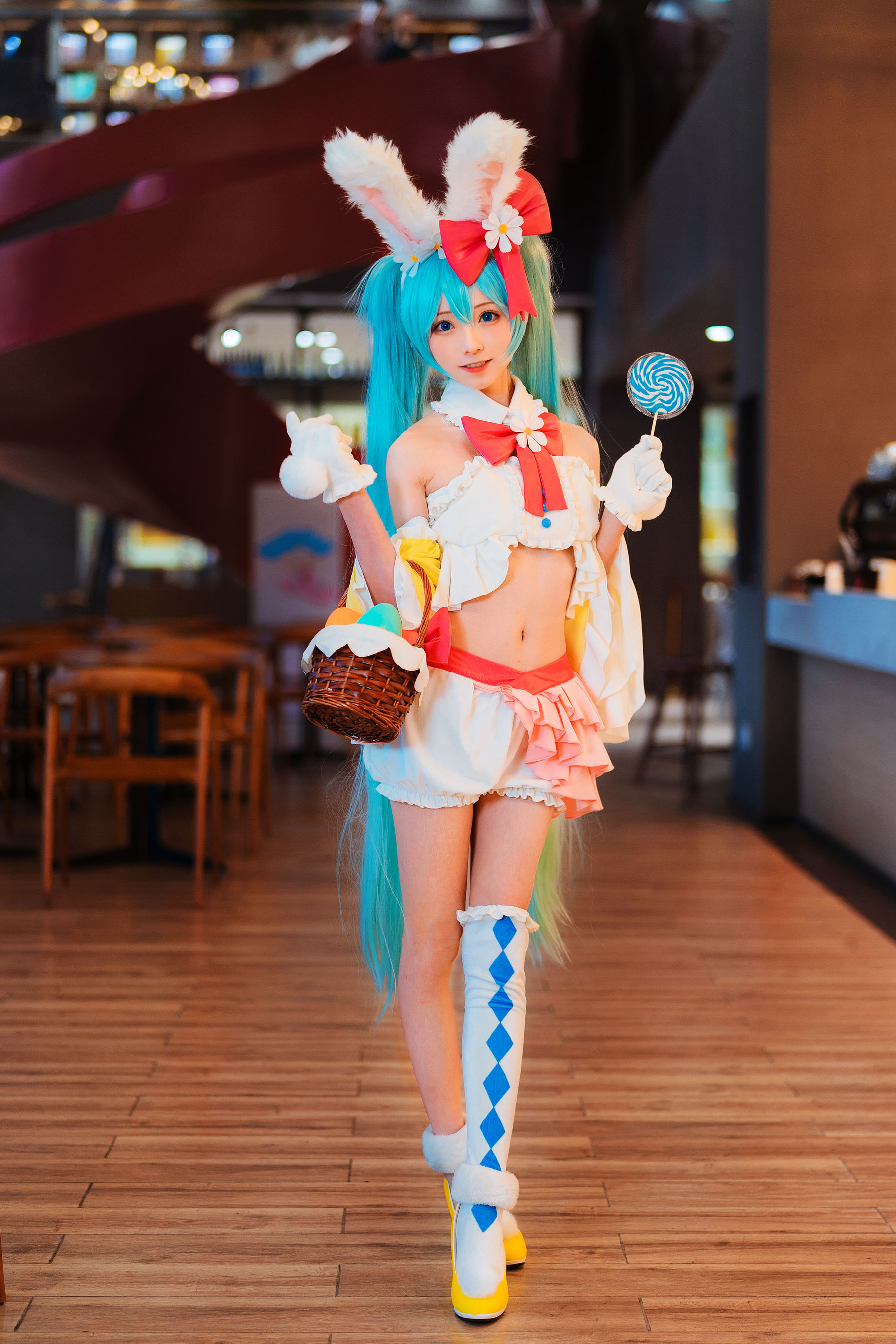 动漫博主Kitaro_绮太郎 – 初音兔女郎 Cosplay-第4张