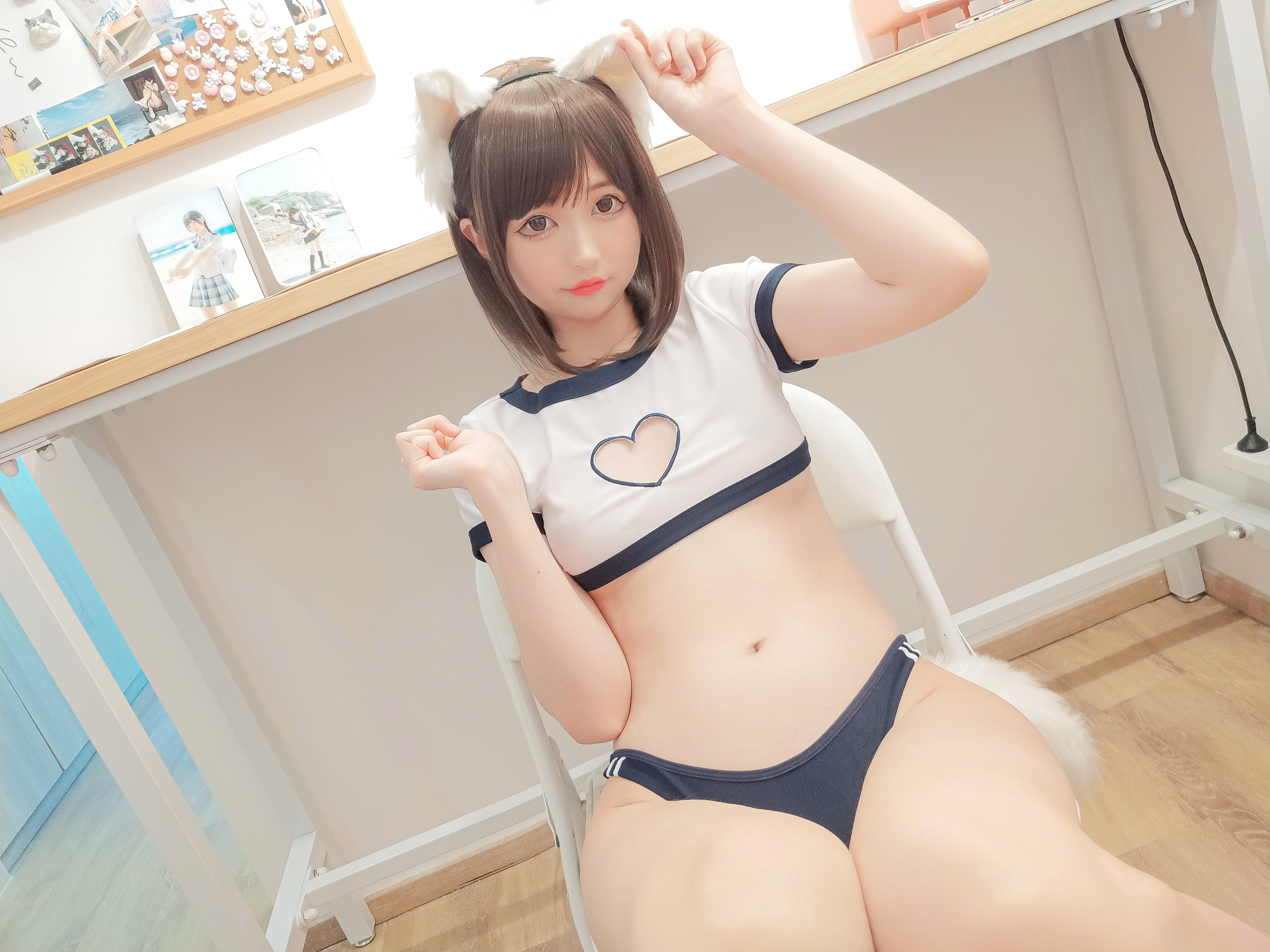 NAGISA魔物喵 – 猫の運動服 Cosplay-第7张