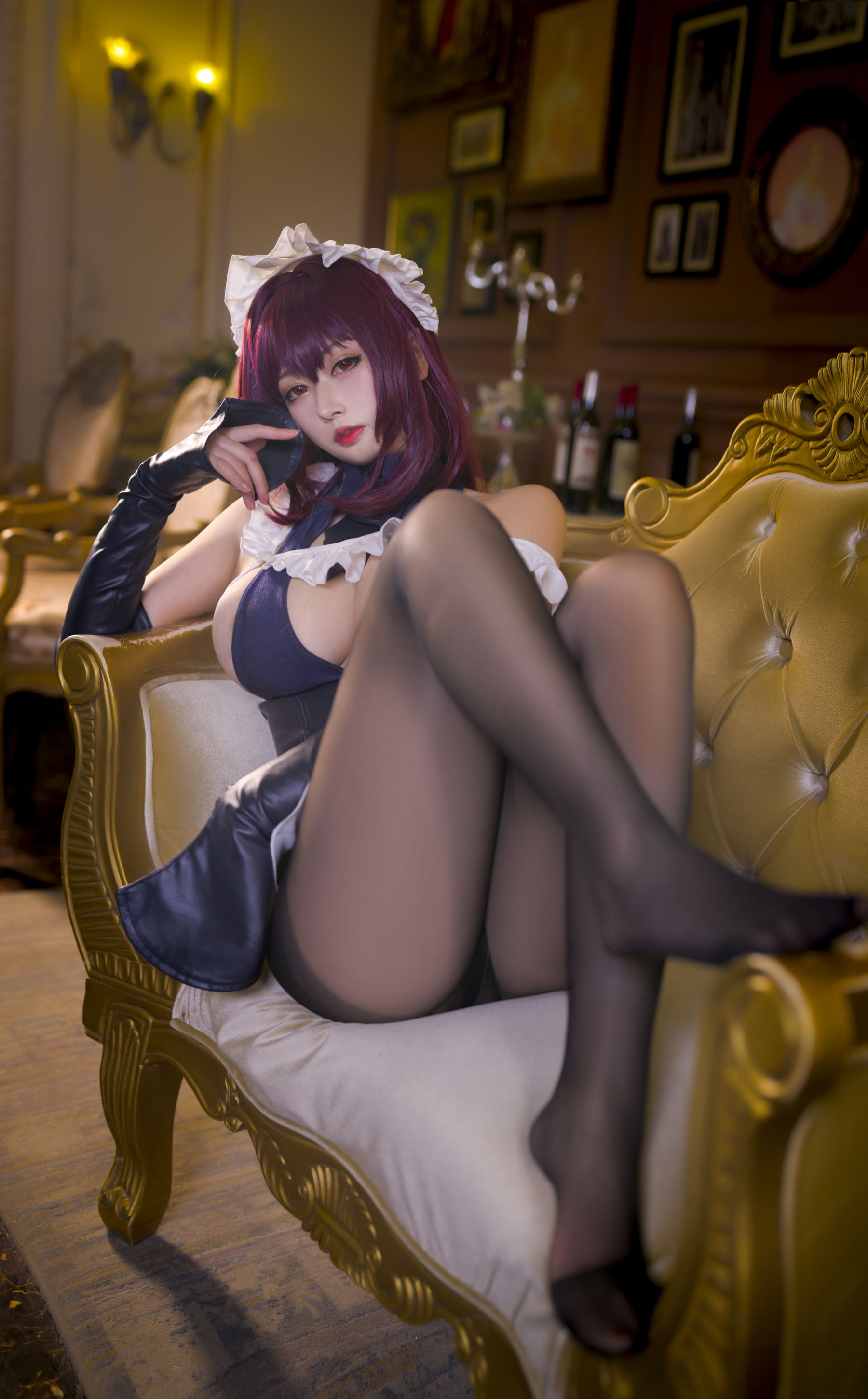 高颜值coser念念_D – 斯卡哈牛牛女仆 Cosplay-第4张