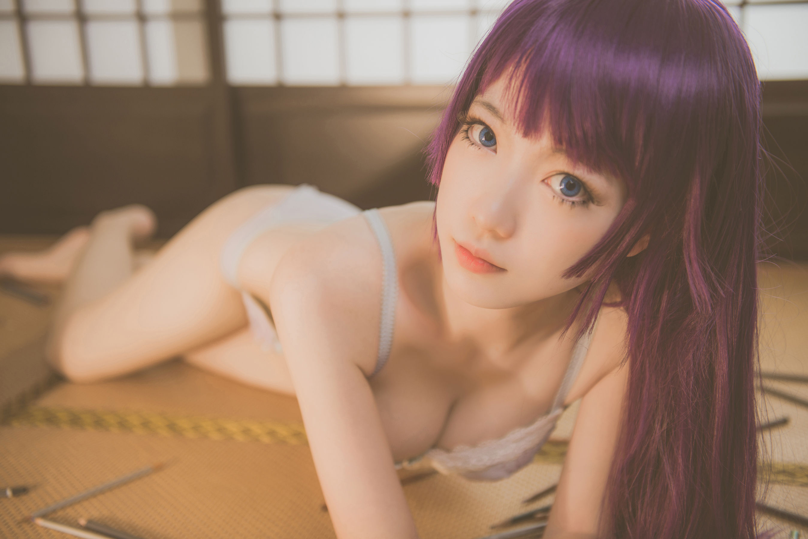 大胸萌妹妖少you1 – 战场原黑仪 Cosplay-第4张