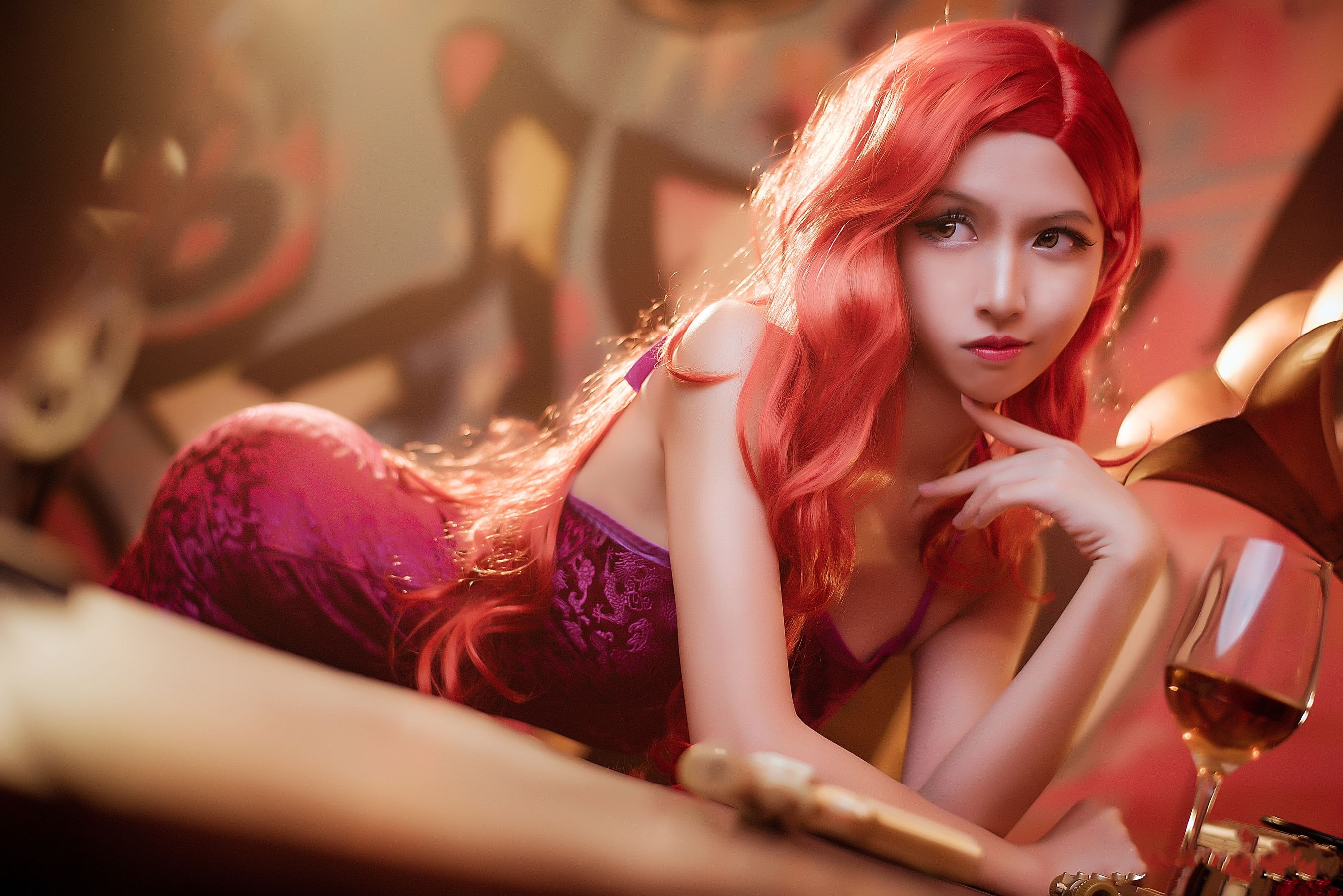 超人气Coser鳗鱼霏儿 – 厄运小姐 Cosplay-第1张