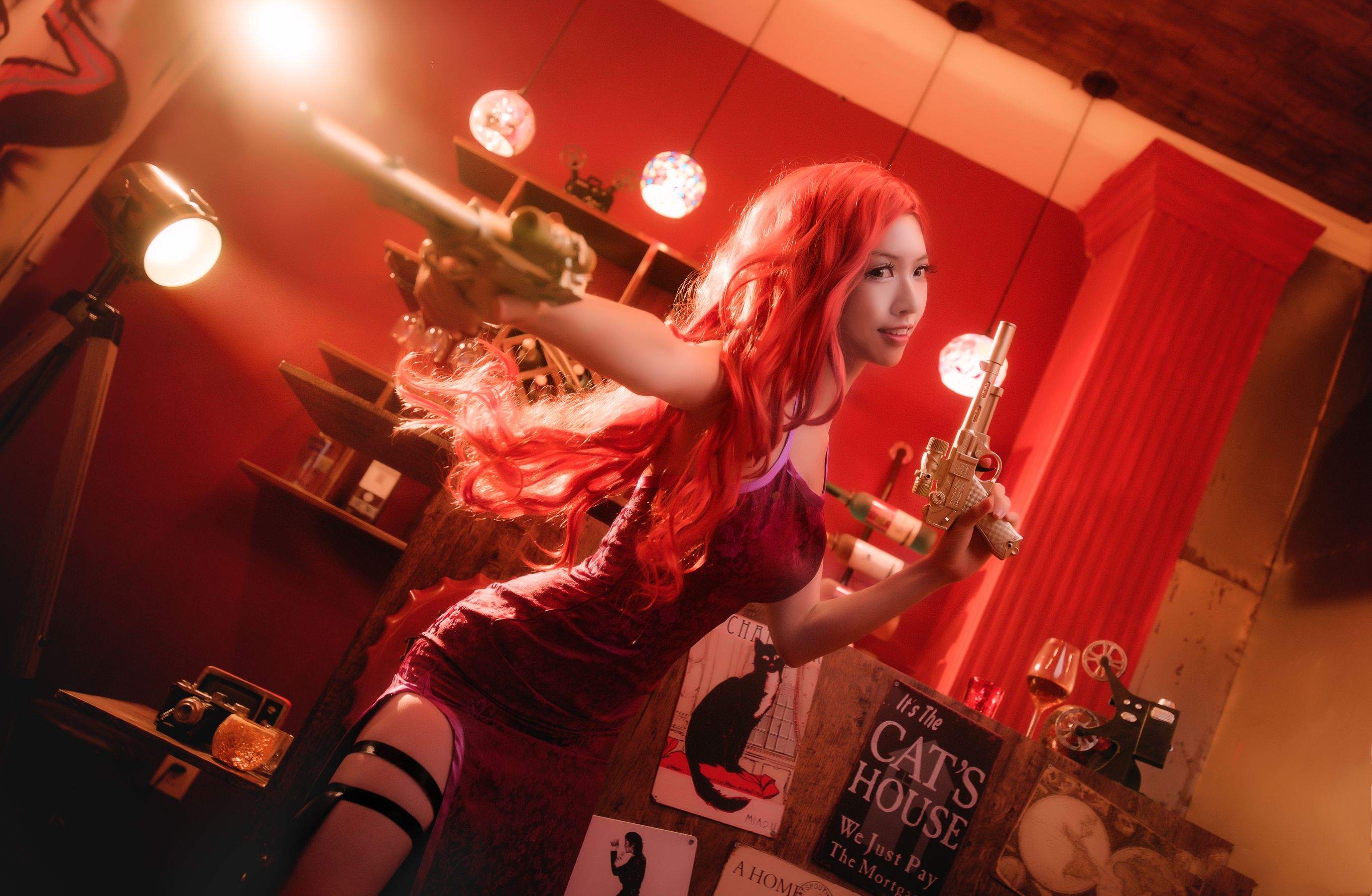 超人气Coser鳗鱼霏儿 – 厄运小姐 Cosplay-第3张