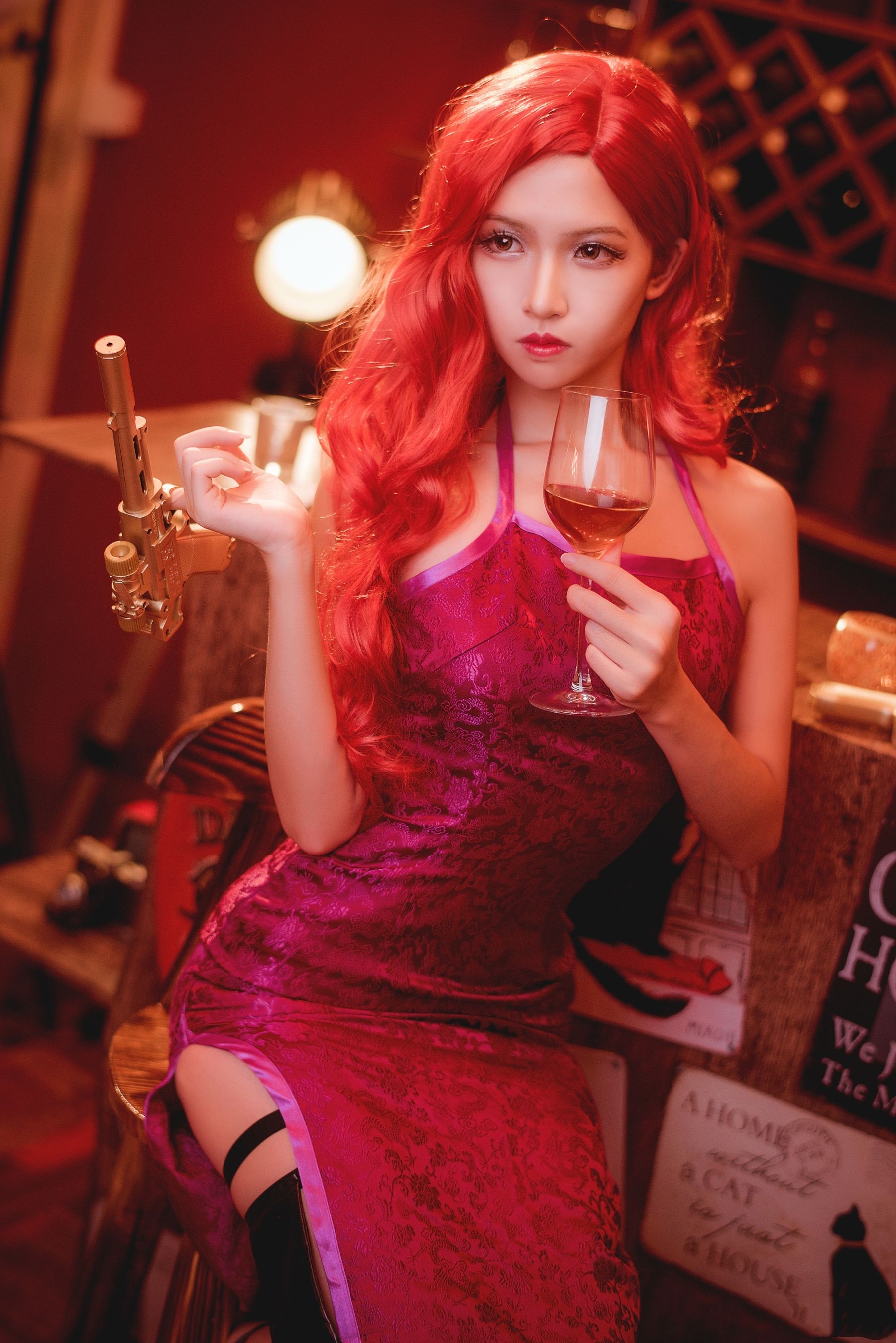 超人气Coser鳗鱼霏儿 – 厄运小姐 Cosplay-第4张