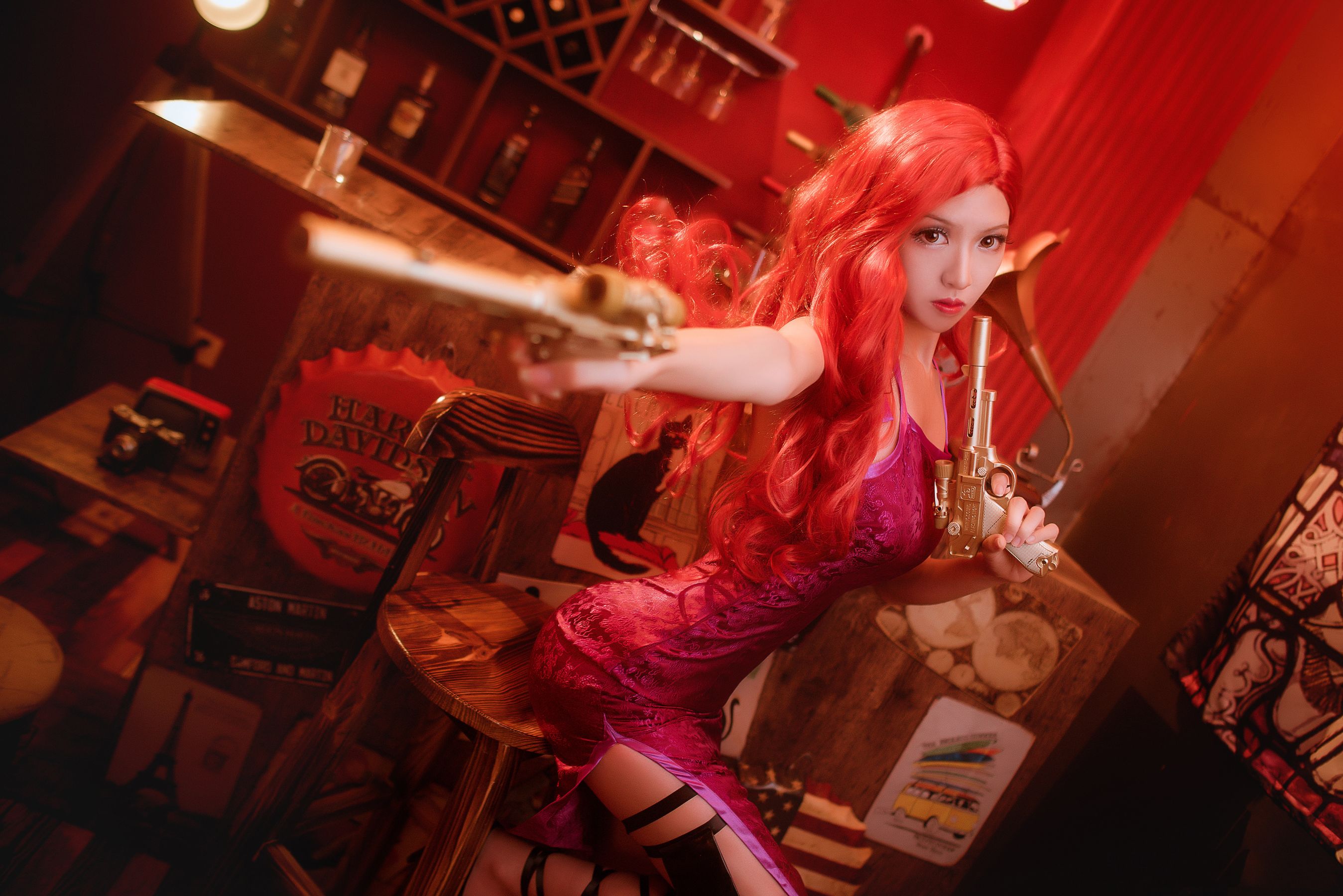 超人气Coser鳗鱼霏儿 – 厄运小姐 Cosplay-第6张