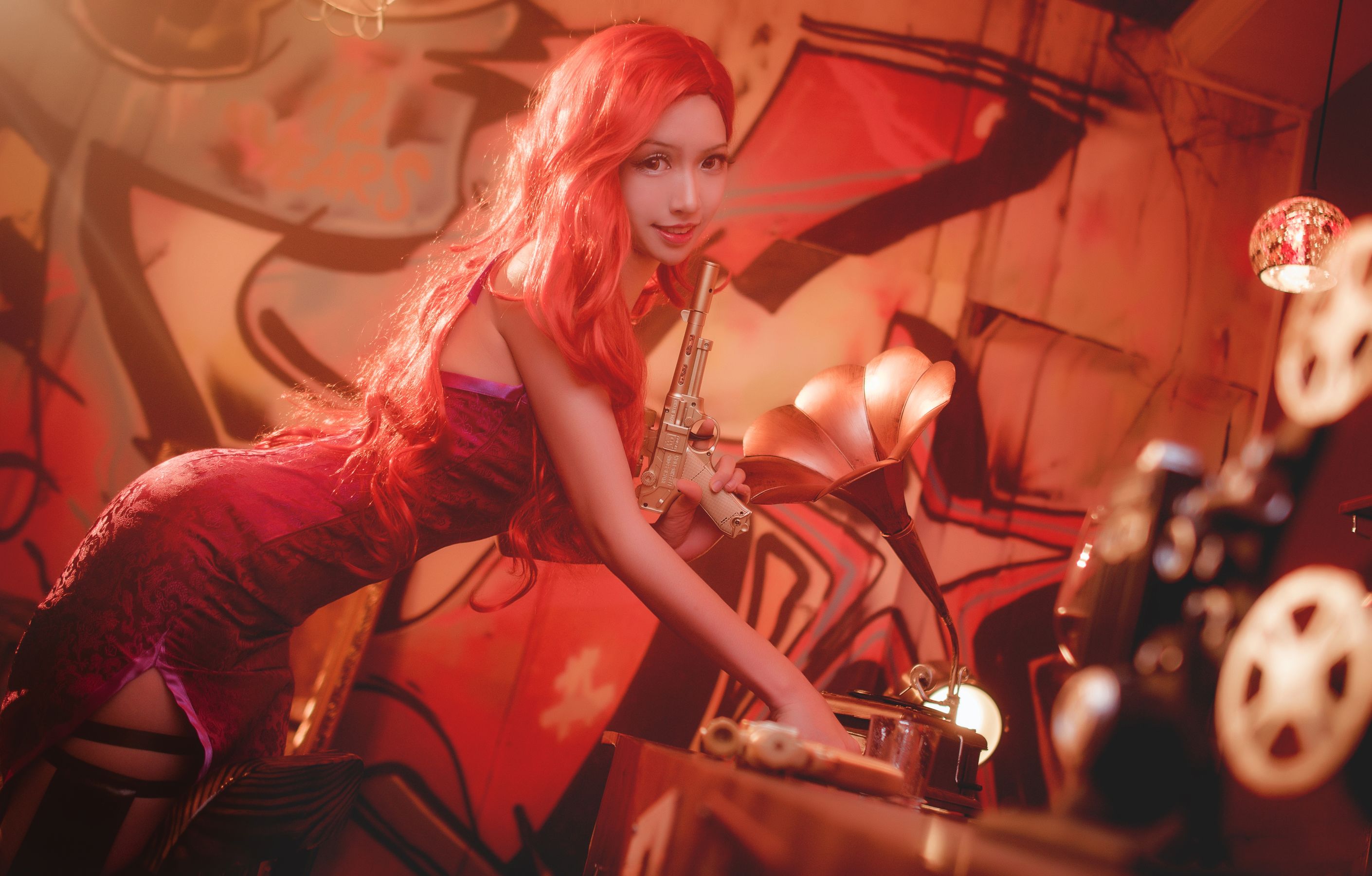 超人气Coser鳗鱼霏儿 – 厄运小姐 Cosplay-第11张