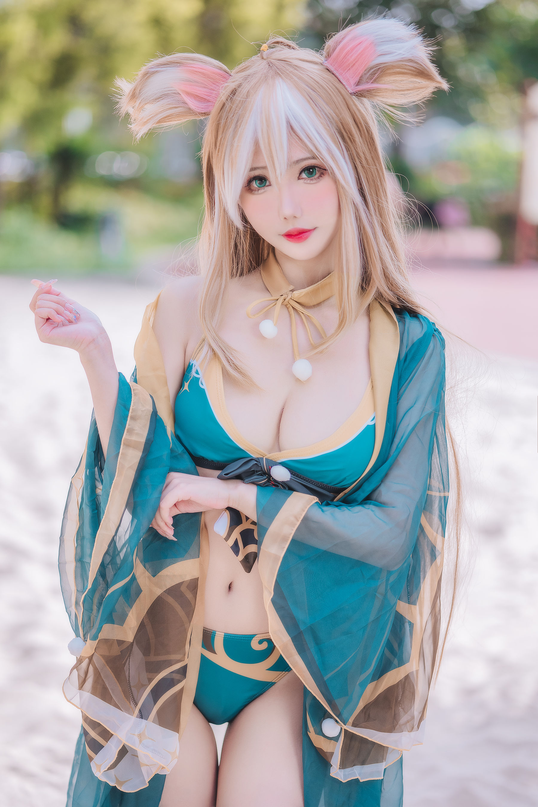 仙女月 – 泽月希娜小姐泳装 Cosplay-第1张