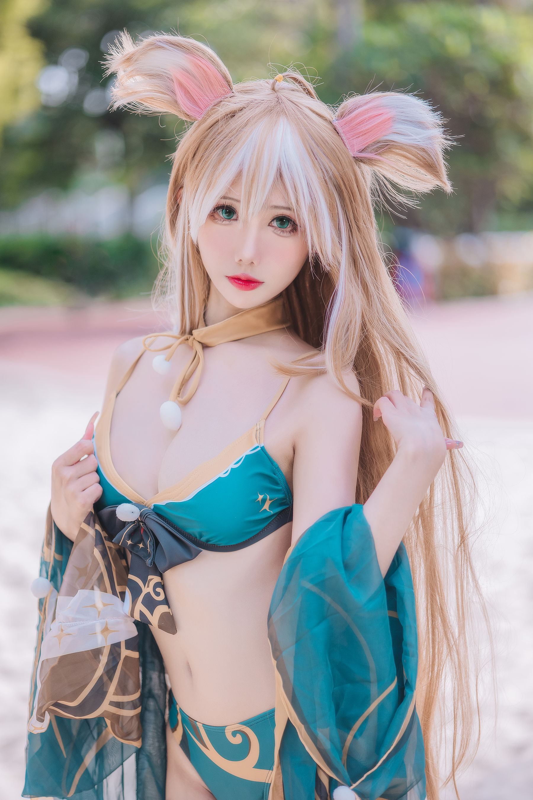 仙女月 – 泽月希娜小姐泳装 Cosplay-第2张