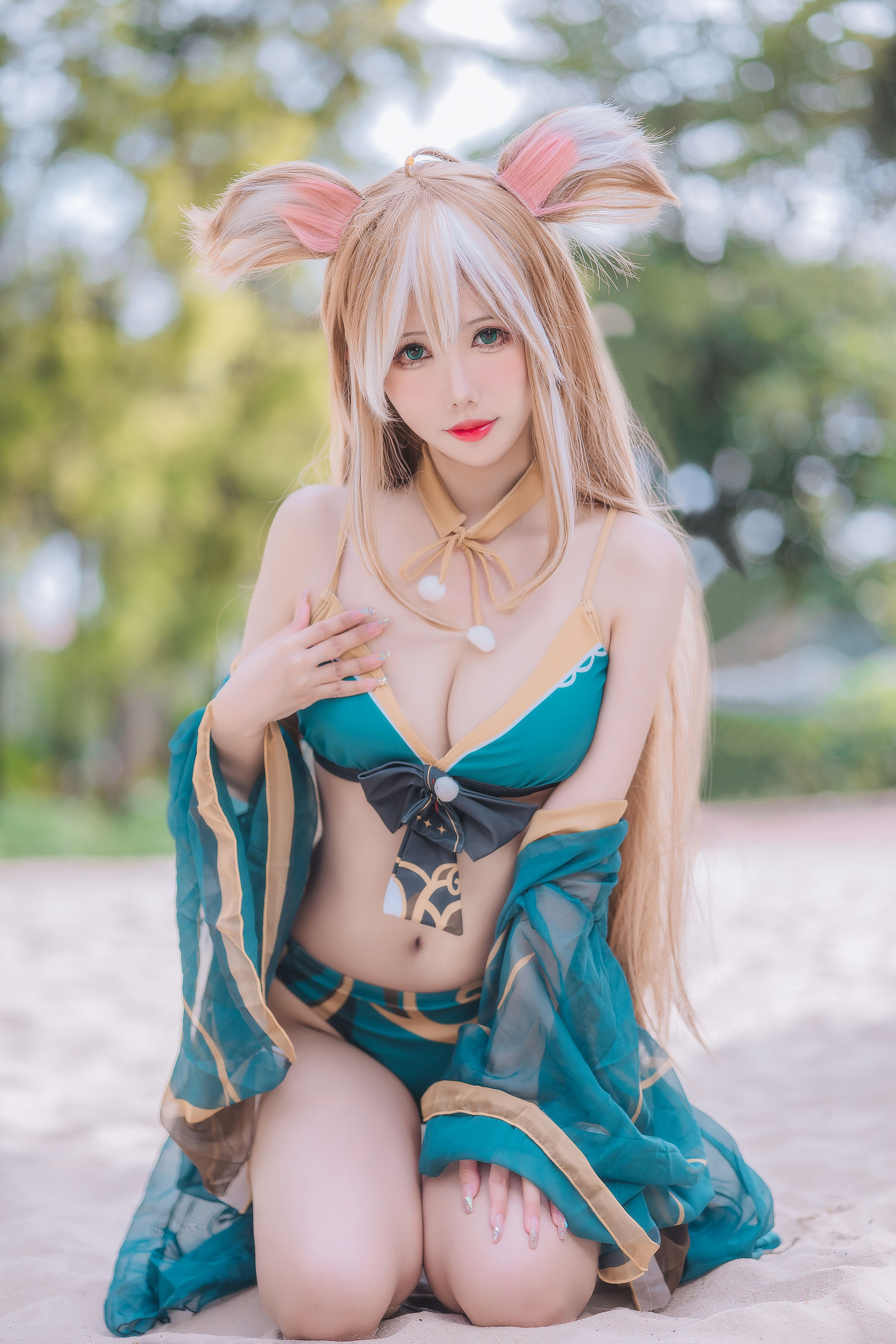 仙女月 – 泽月希娜小姐泳装 Cosplay-第3张