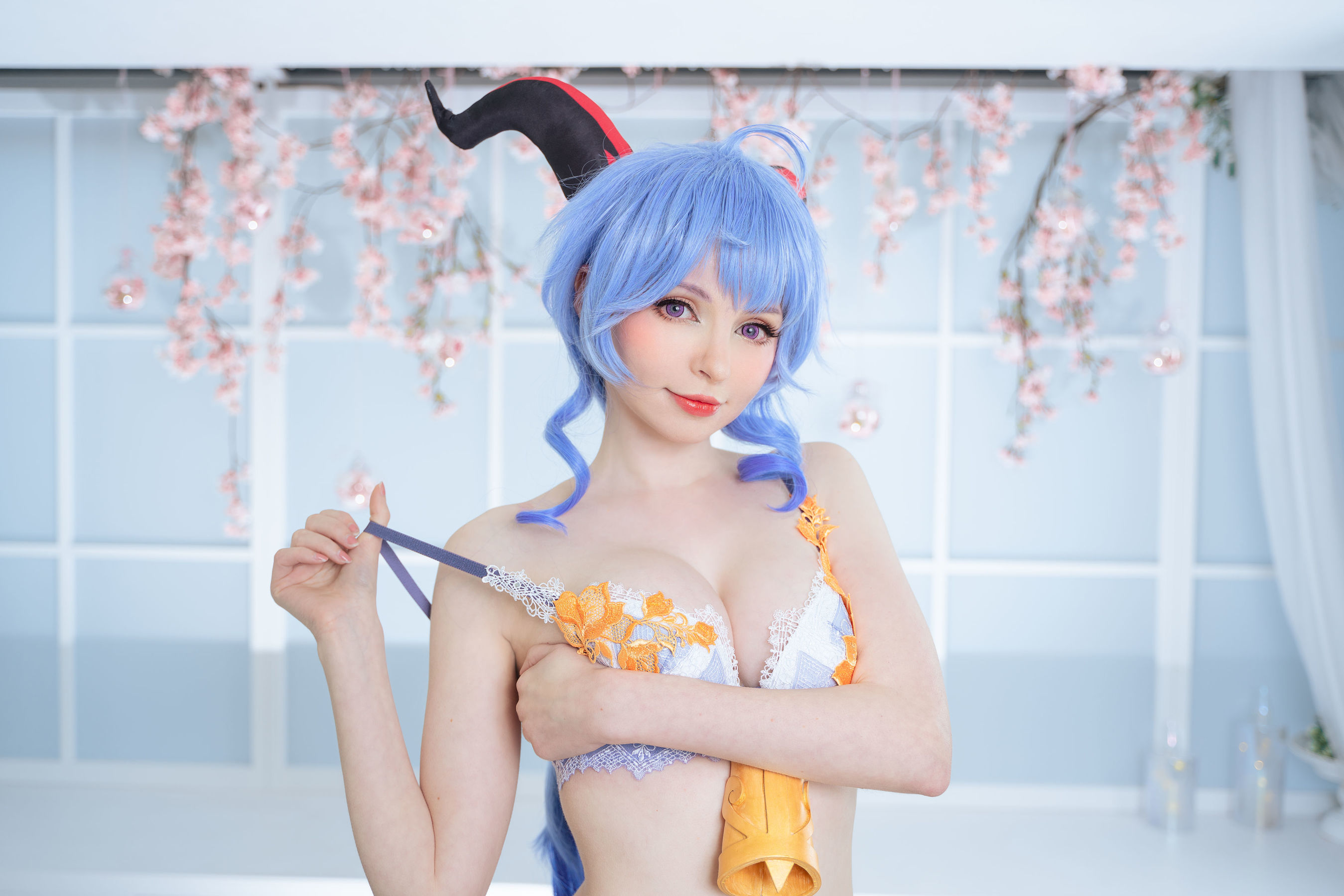 Peach milky – Ganyu Cosplay-第3张