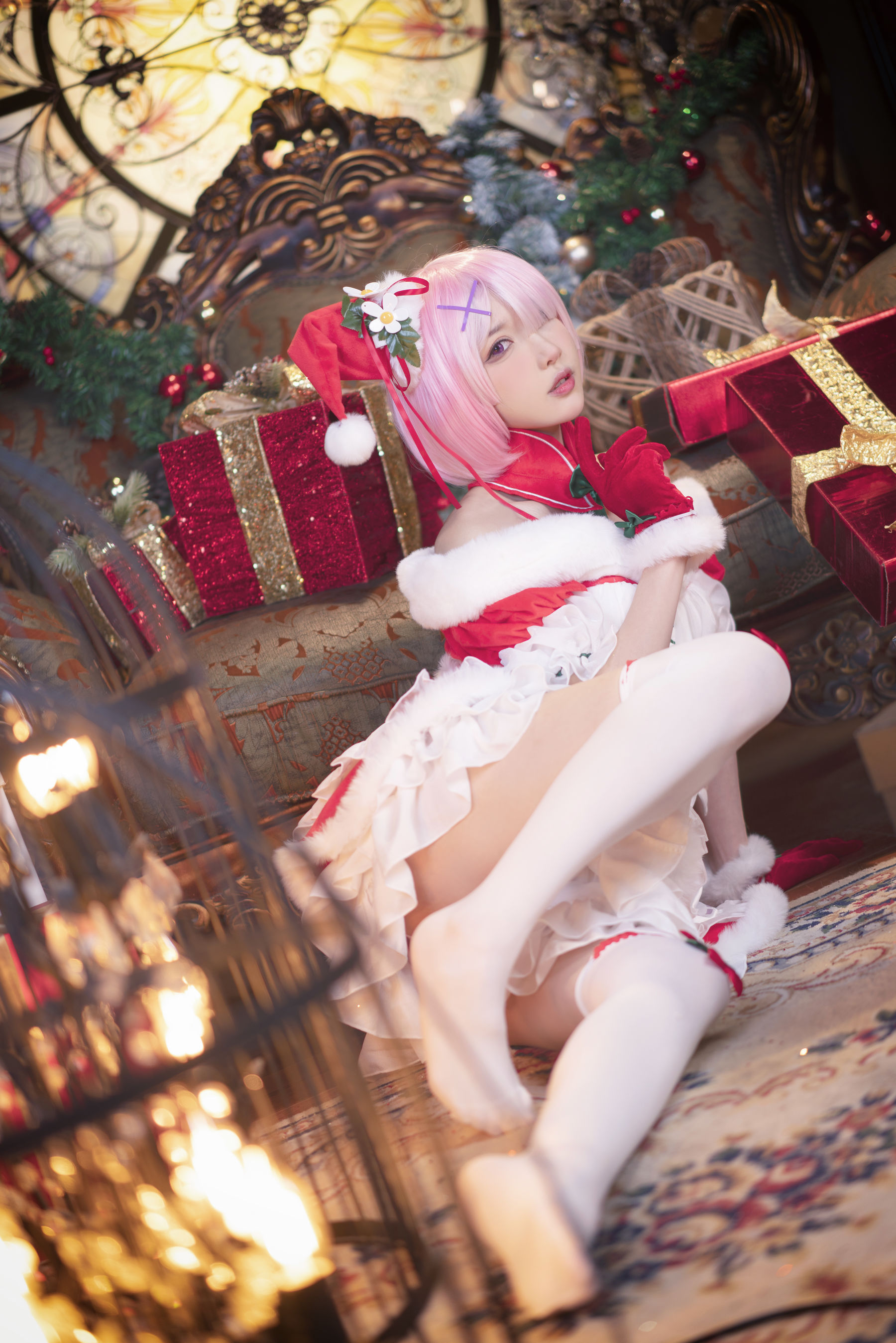 动漫博主阿包也是兔娘 – 拉姆 Cosplay-第1张