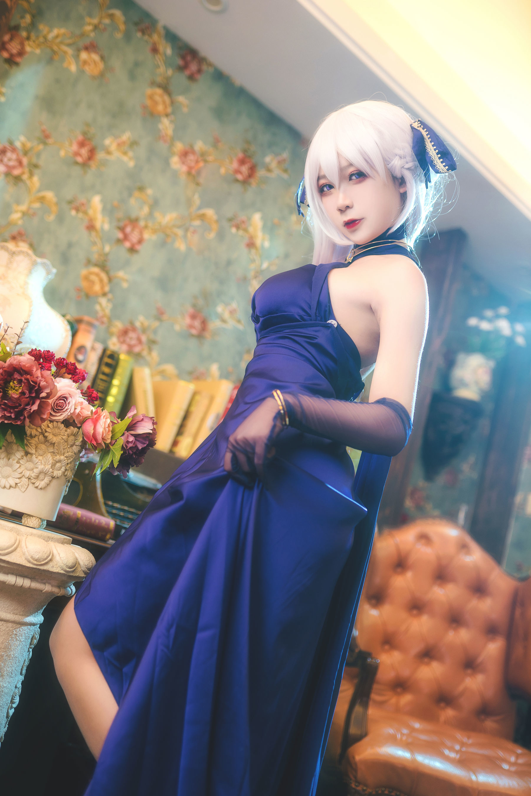 动漫博主樱落酱w 贝法礼服 Cosplay-第2张