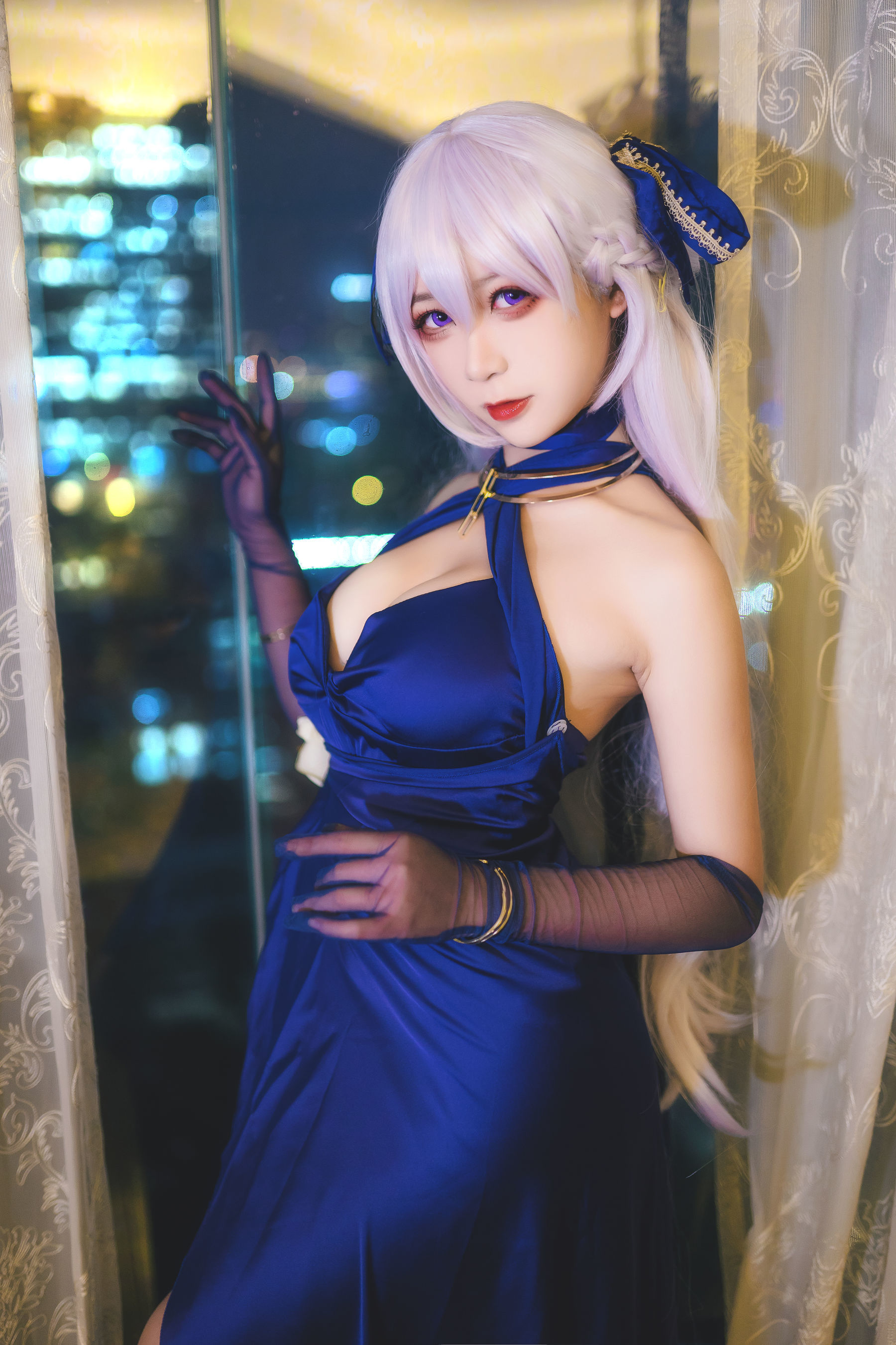 动漫博主樱落酱w 贝法礼服 Cosplay-第5张