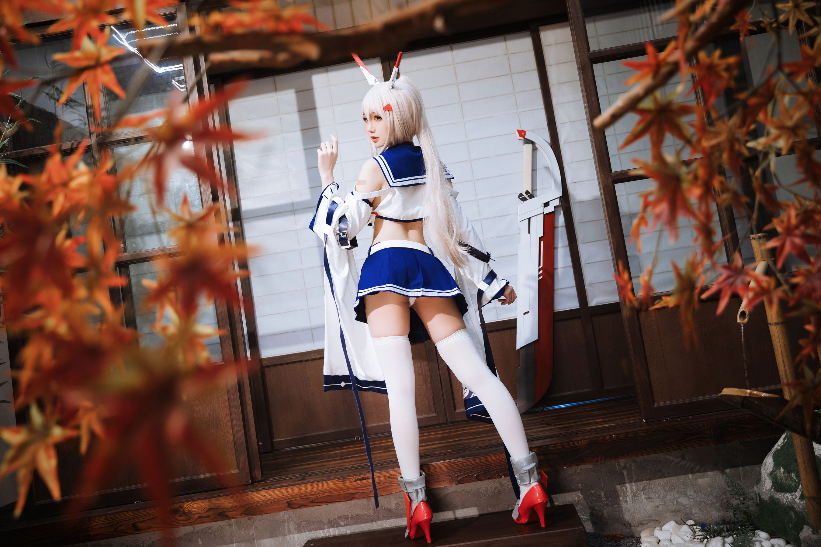 焖焖碳 – 绫波改 Cosplay-第1张