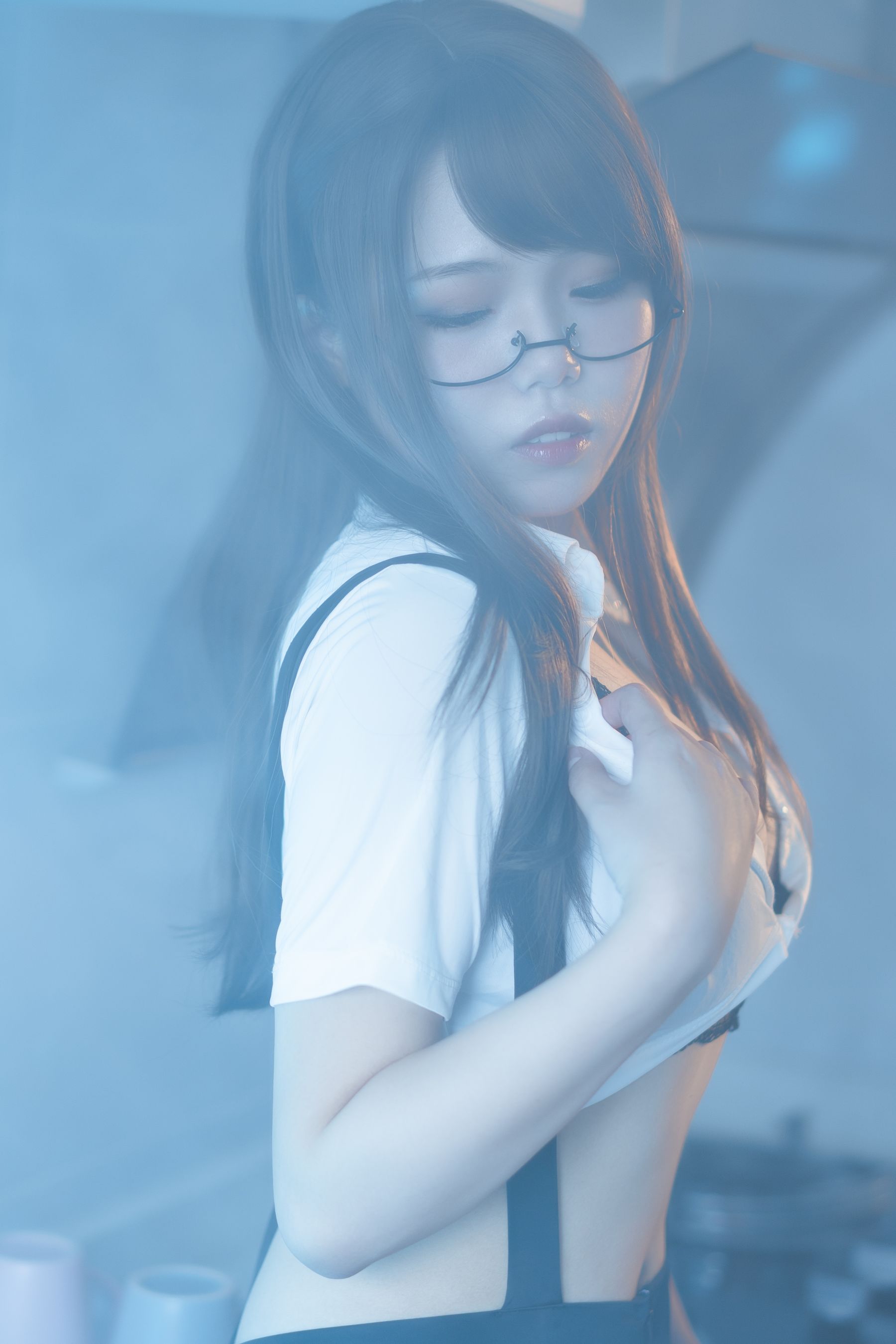 七月喵子 – 眼镜娘1号 Cosplay-第1张
