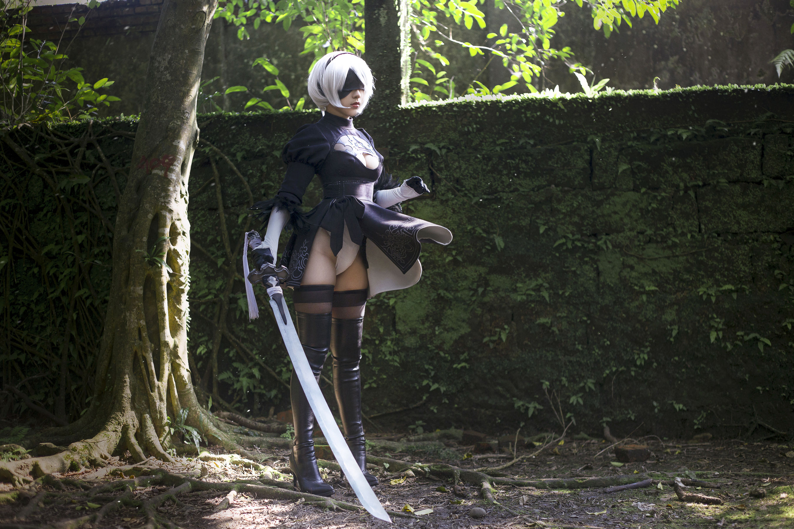 Cos妹子千寻 – 2B Cosplay-第1张