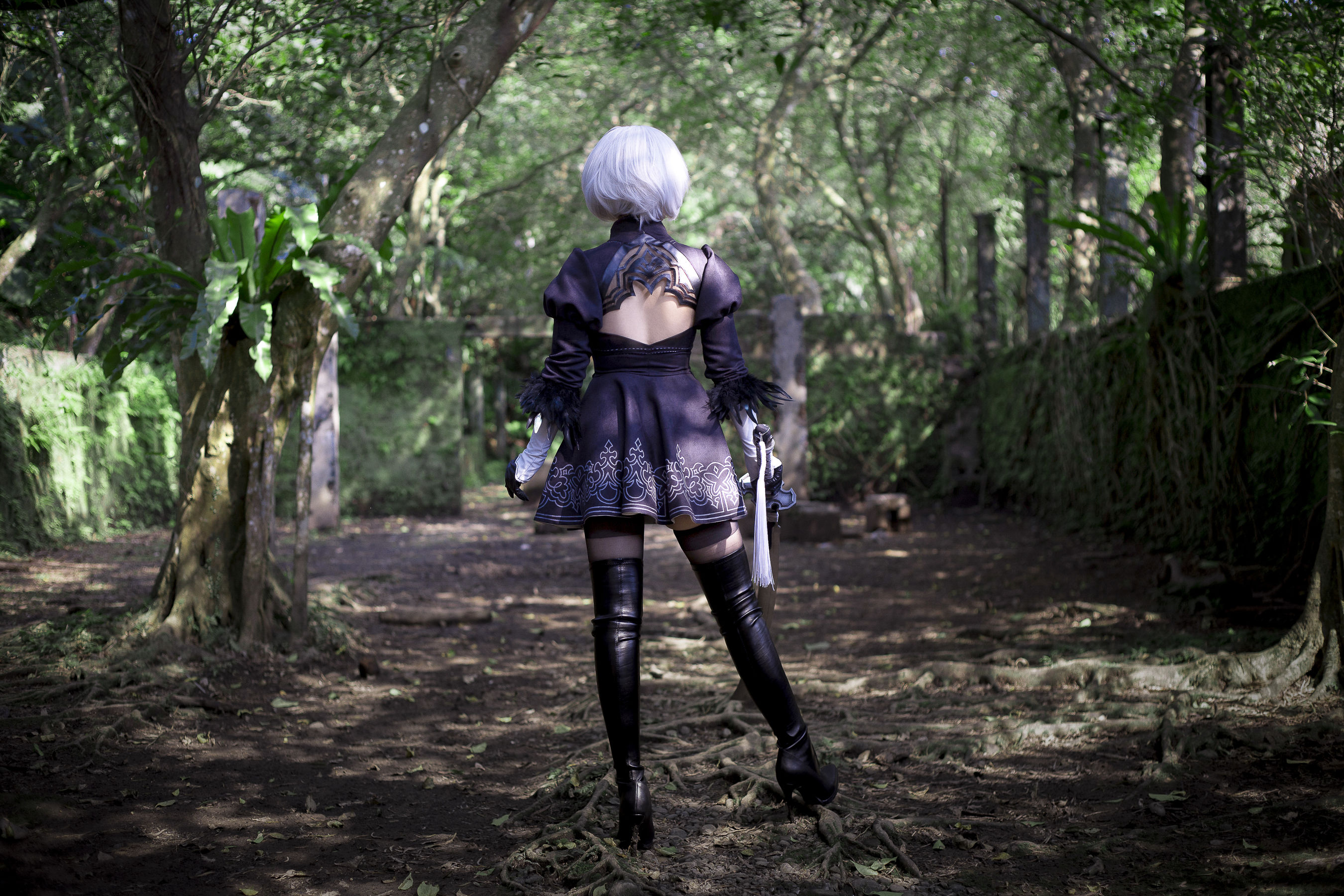Cos妹子千寻 – 2B Cosplay-第2张