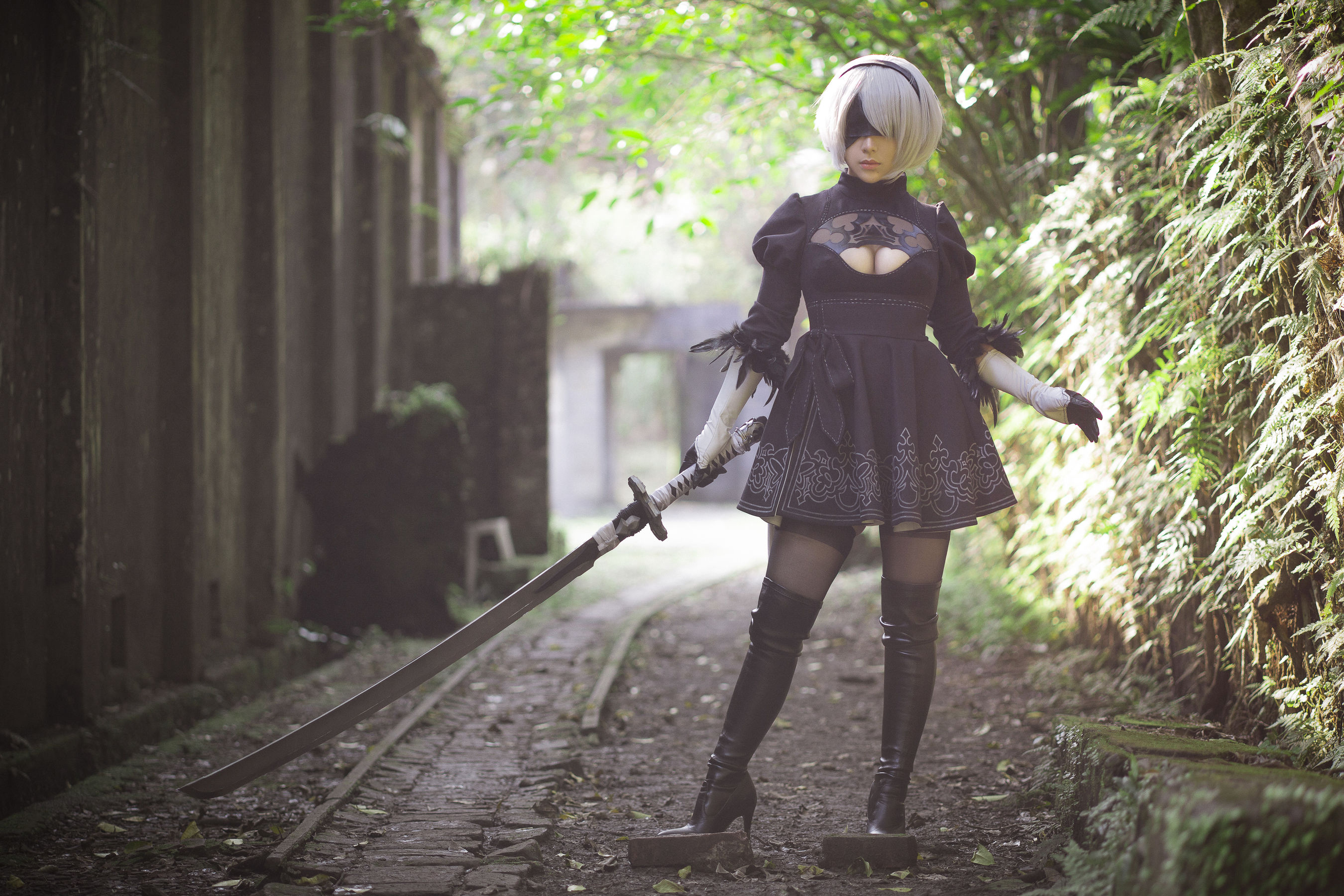 Cos妹子千寻 – 2B Cosplay-第3张