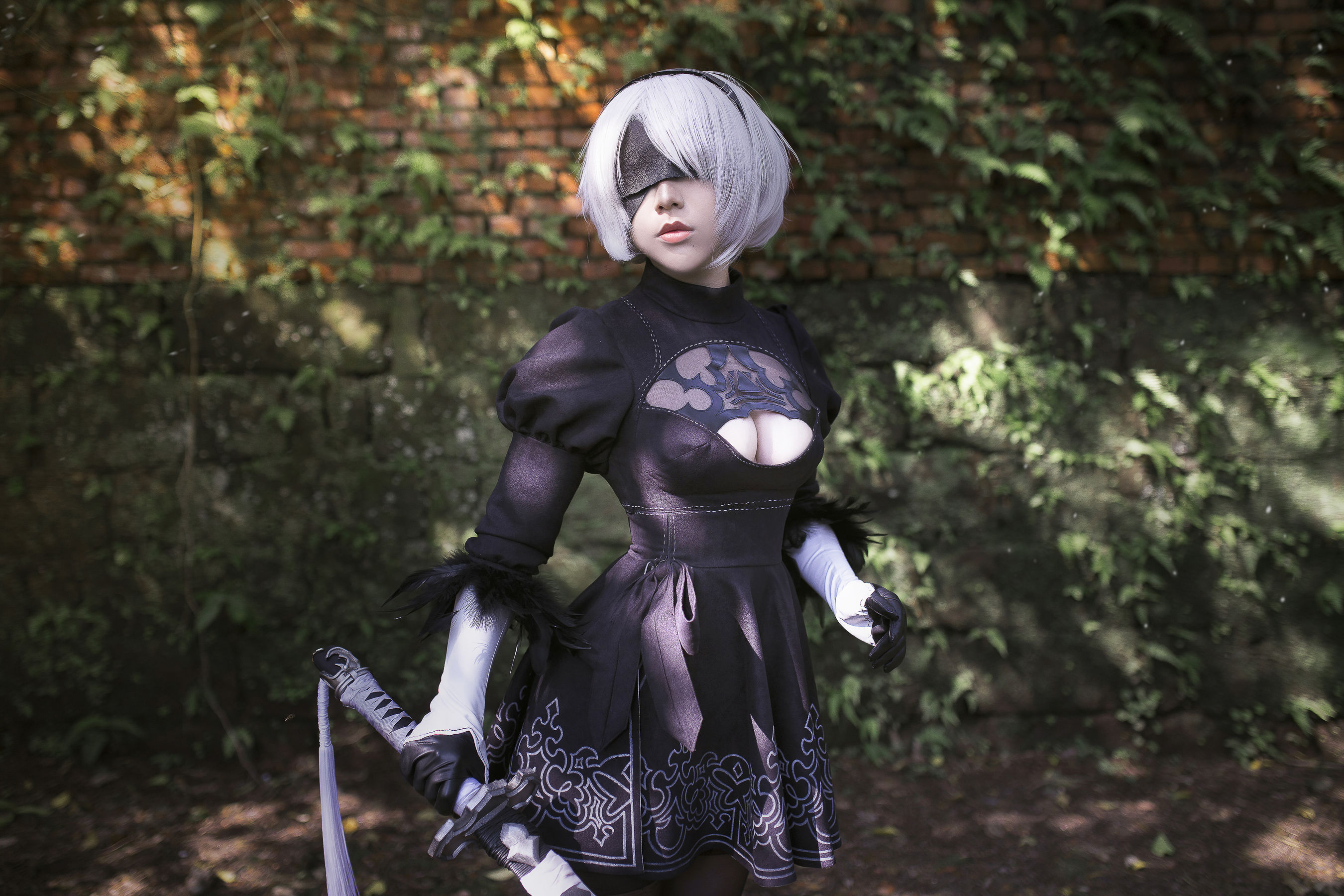 Cos妹子千寻 – 2B Cosplay-第18张