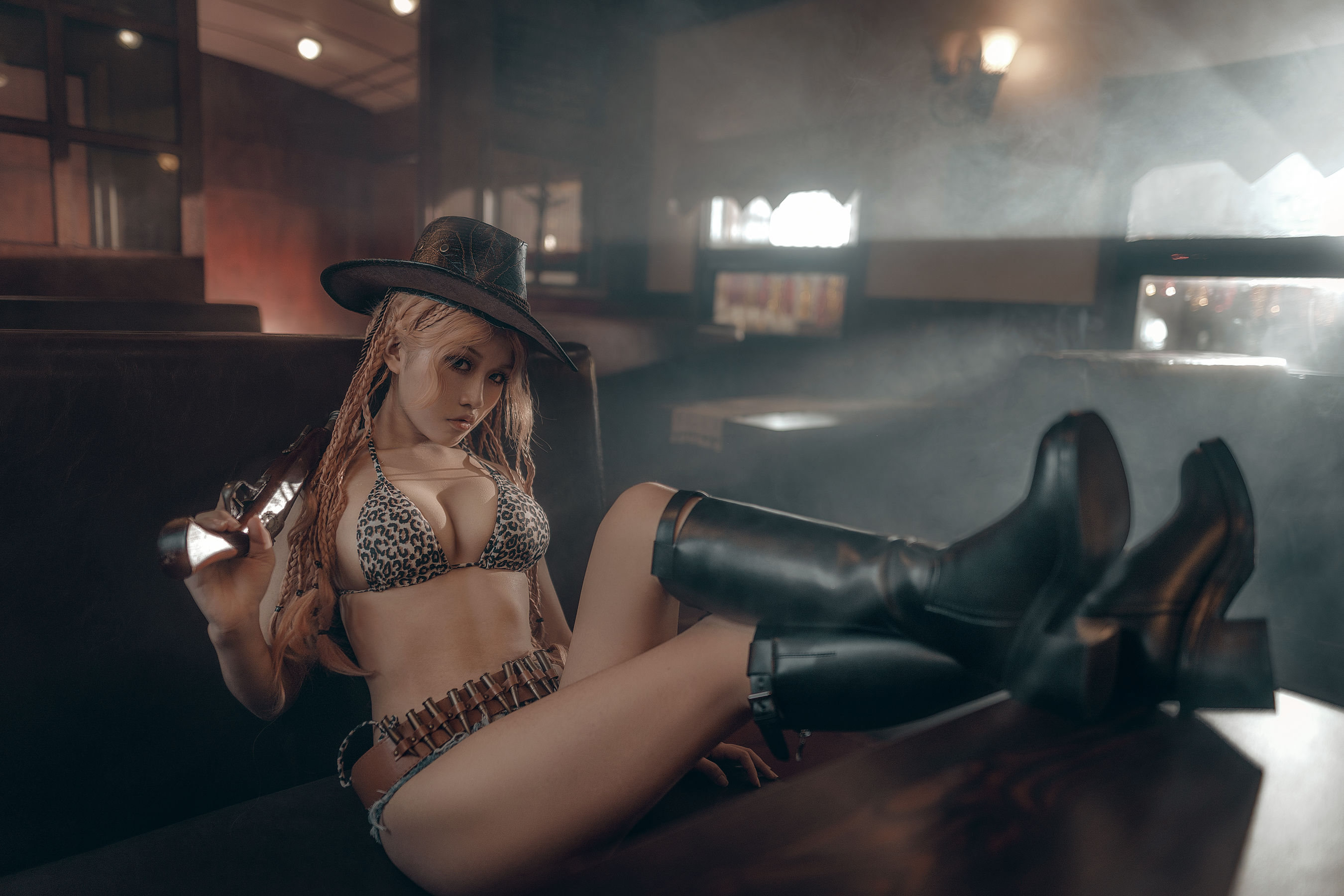 一笑芳香沁写真 – 牛仔 Cosplay-第22张