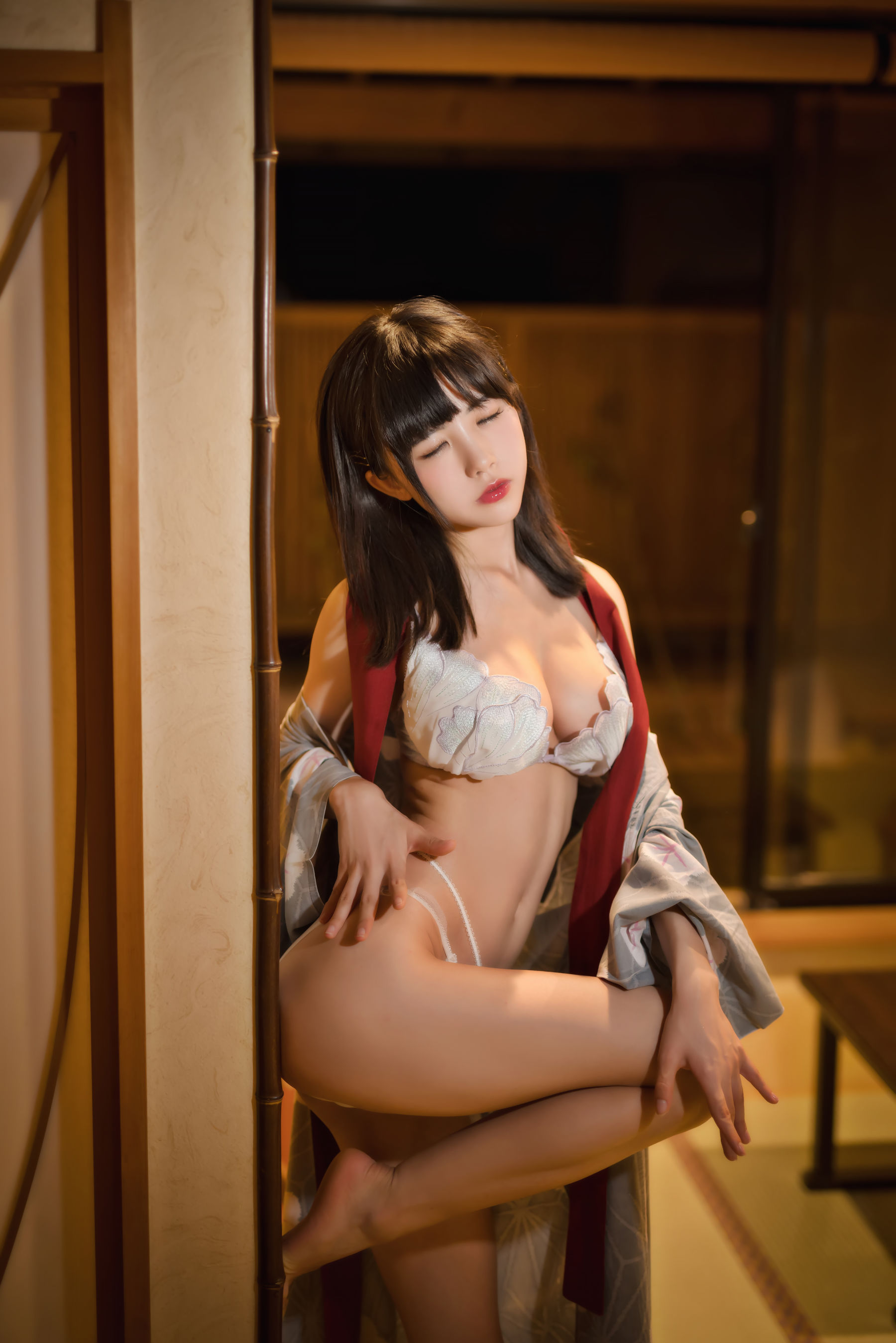 动漫博主水淼aqua – 温泉和服 Cosplay-第6张