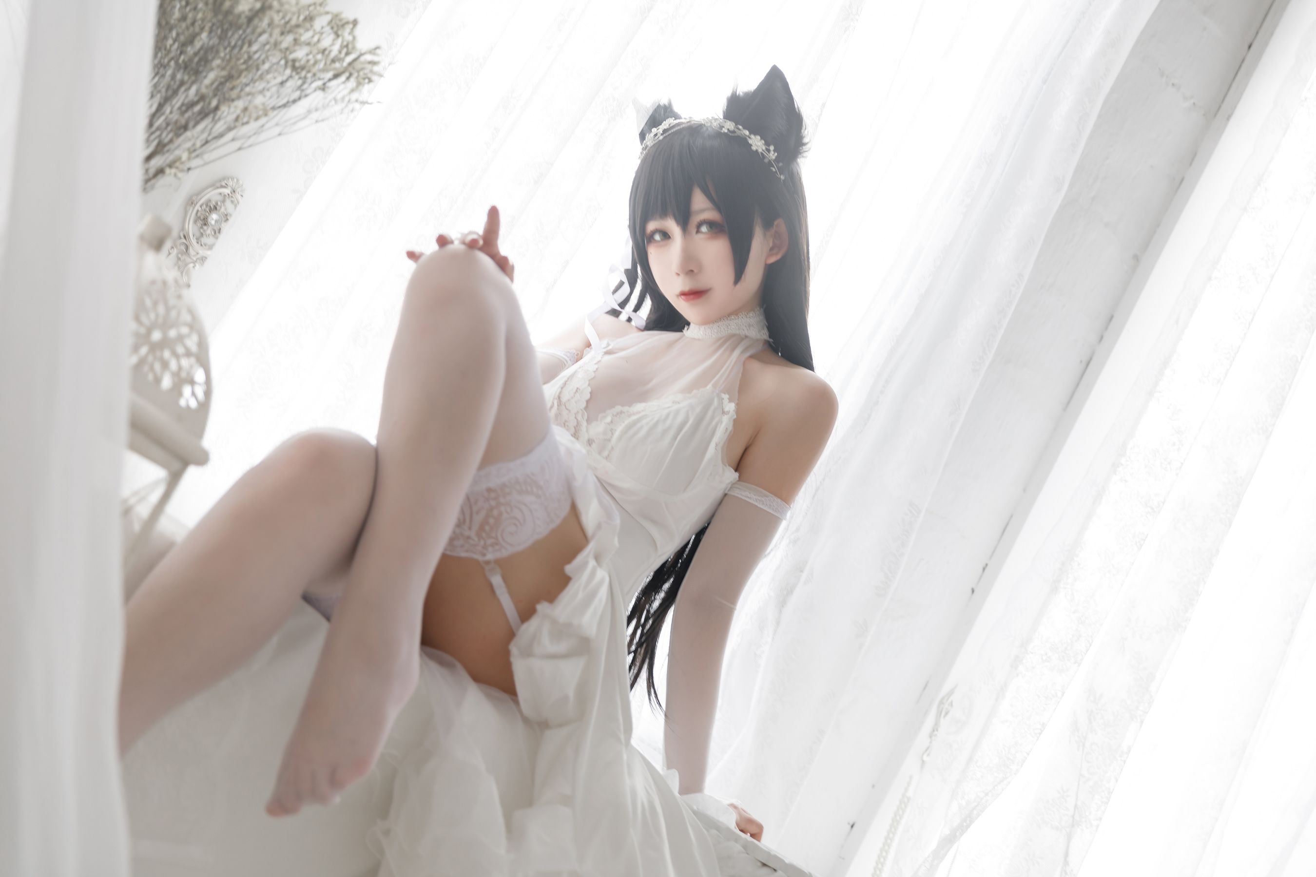 动漫博主樱落酱w – 爱宕花嫁 Cosplay-第2张